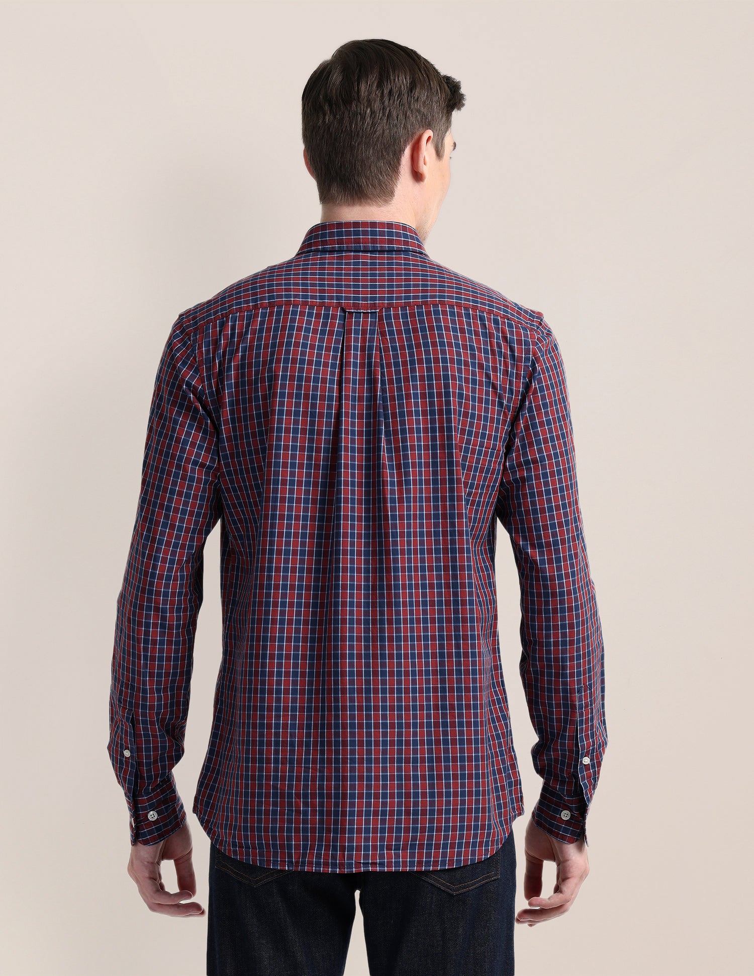 Buffalo Checked Regular Fit Shirt Red - U.S. Polo Assn. India | Large