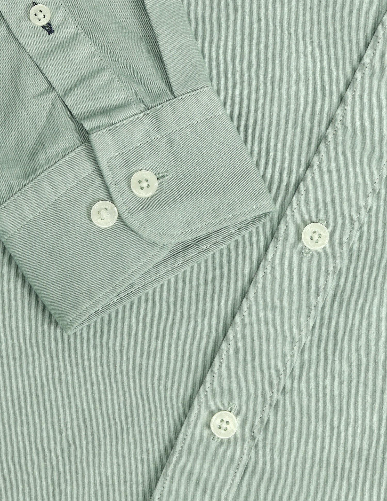 Slim Fit Cotton Shirt Light Green - U.S. POLO ASSN. | Large