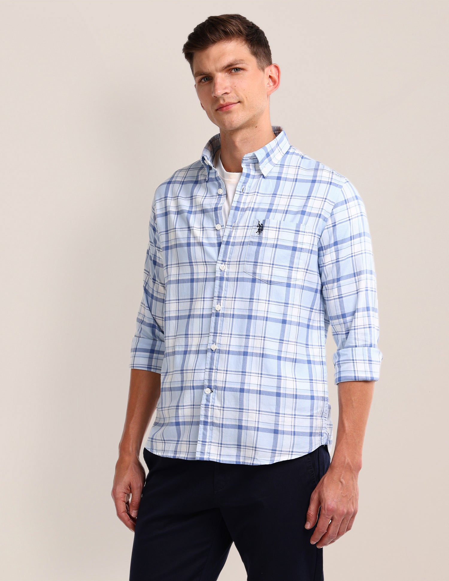 Plaid Checked Regular Fit Shirt
