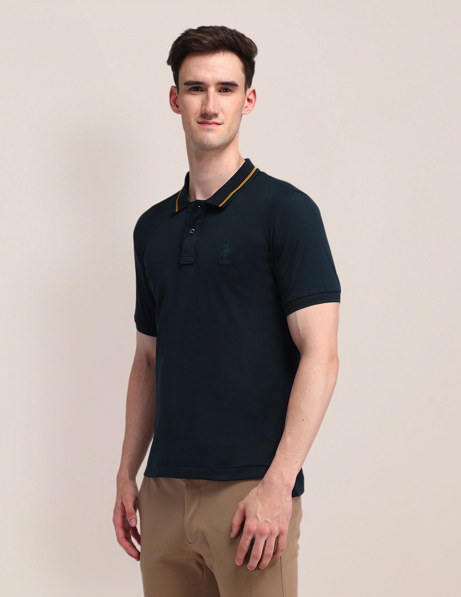 Solid Polo Shirt Navy - U.S. POLO ASSN. | Large