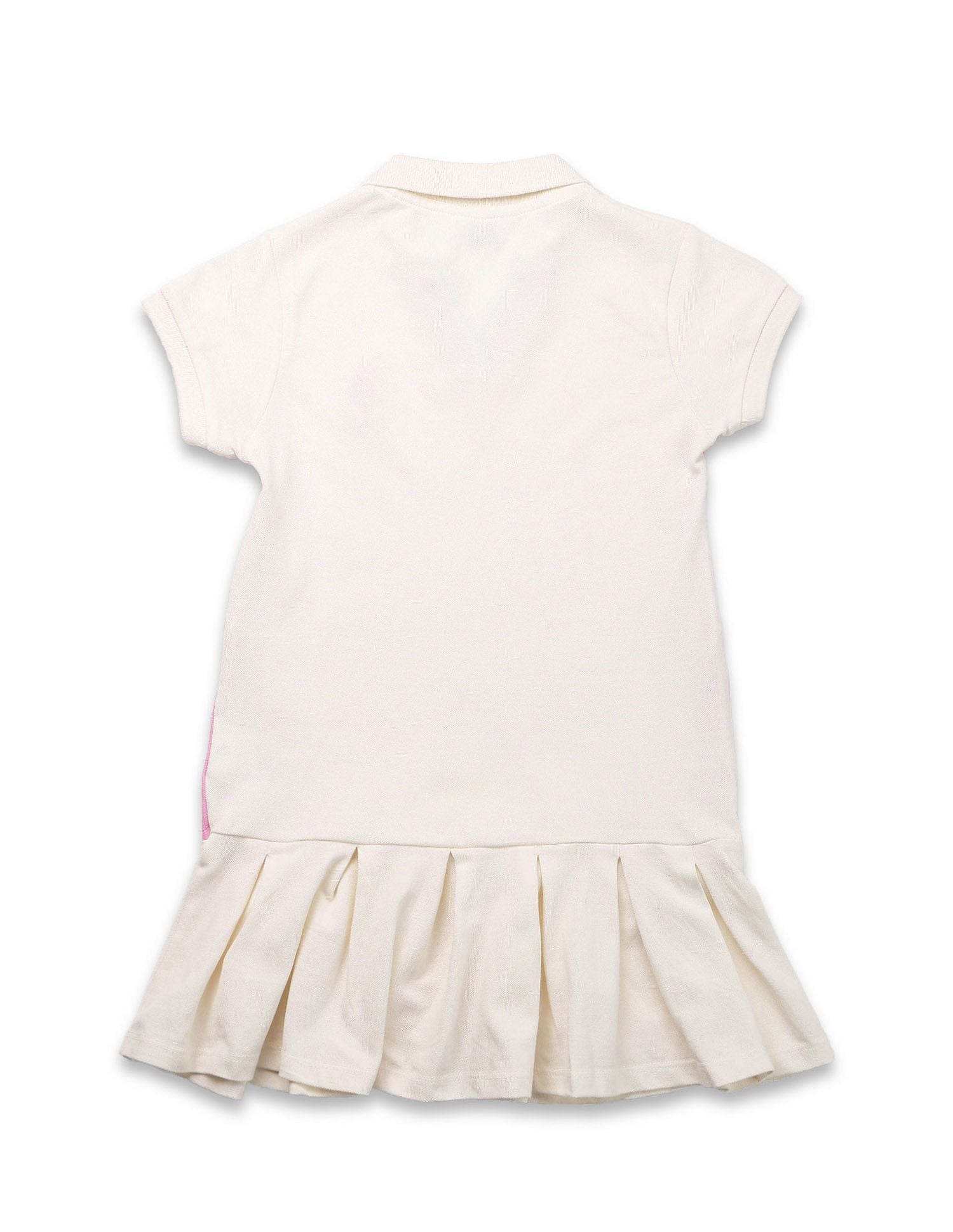 Girls Solid Pleated Tennis Dress