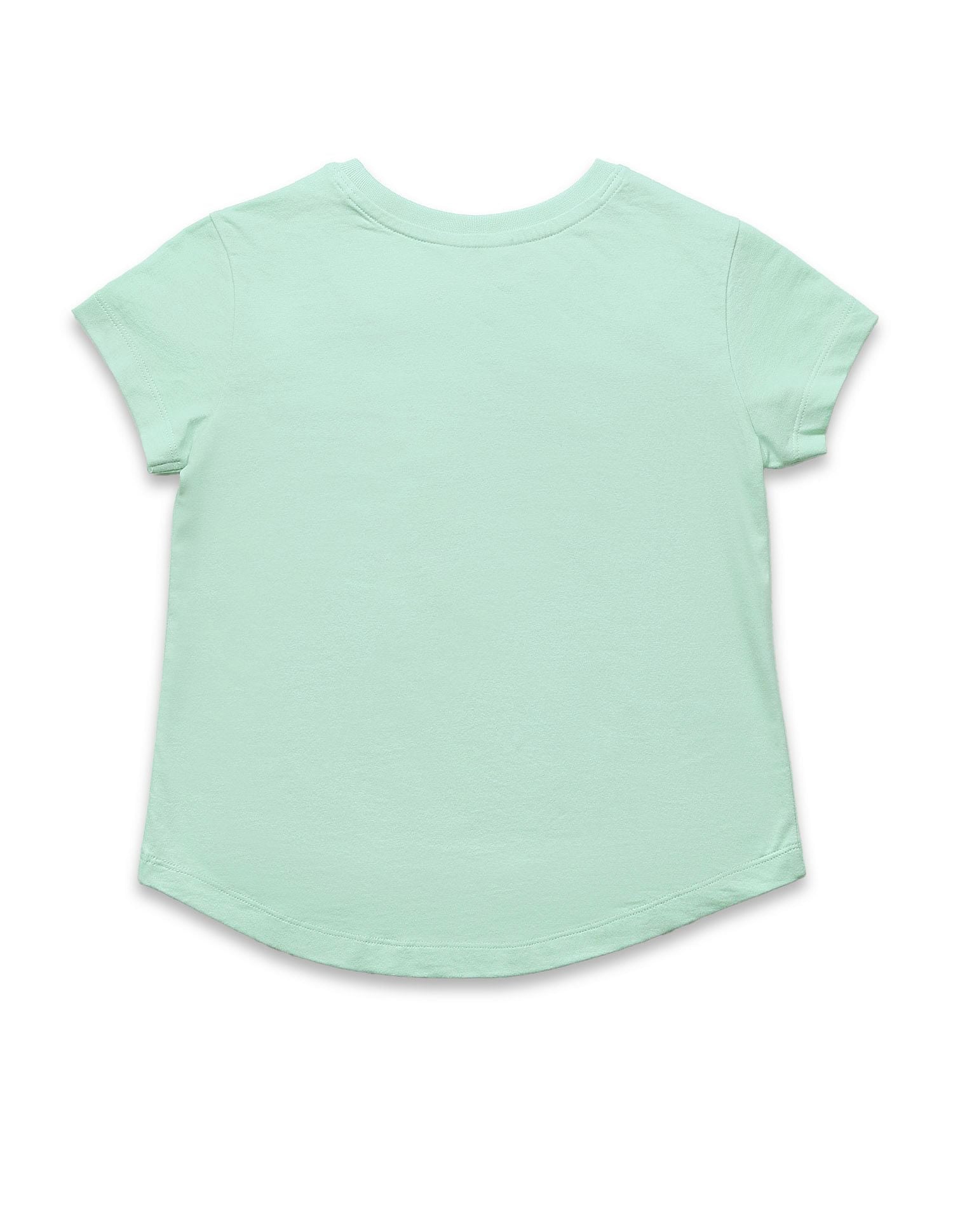 Girls Brand Printed Relaxed Fit T-Shirt Mint - U.S. POLO ASSN. | Large