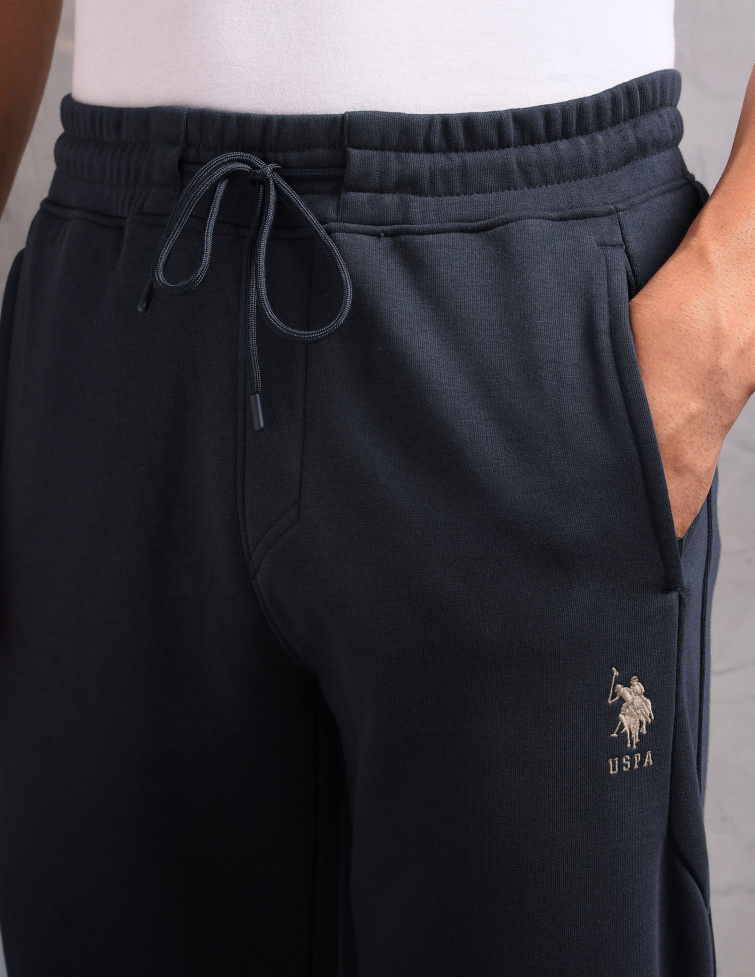 Cotton Terry OJ009 Lounge Jogger - Pack Of 1 Light Blue - U.S. POLO ASSN. | Large