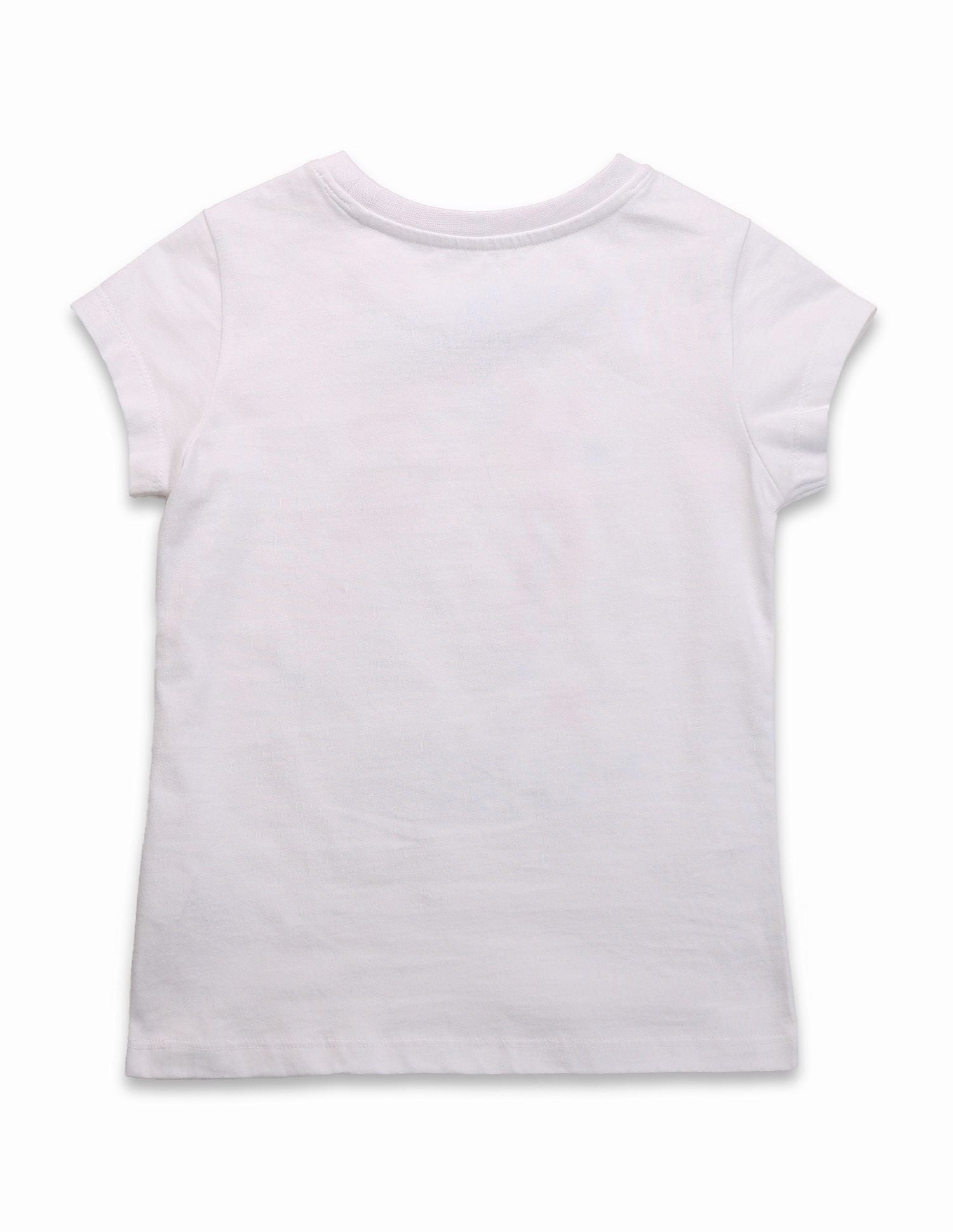 Girls Brand Printed Regular Fit T-Shirt White - U.S. POLO ASSN. | Large