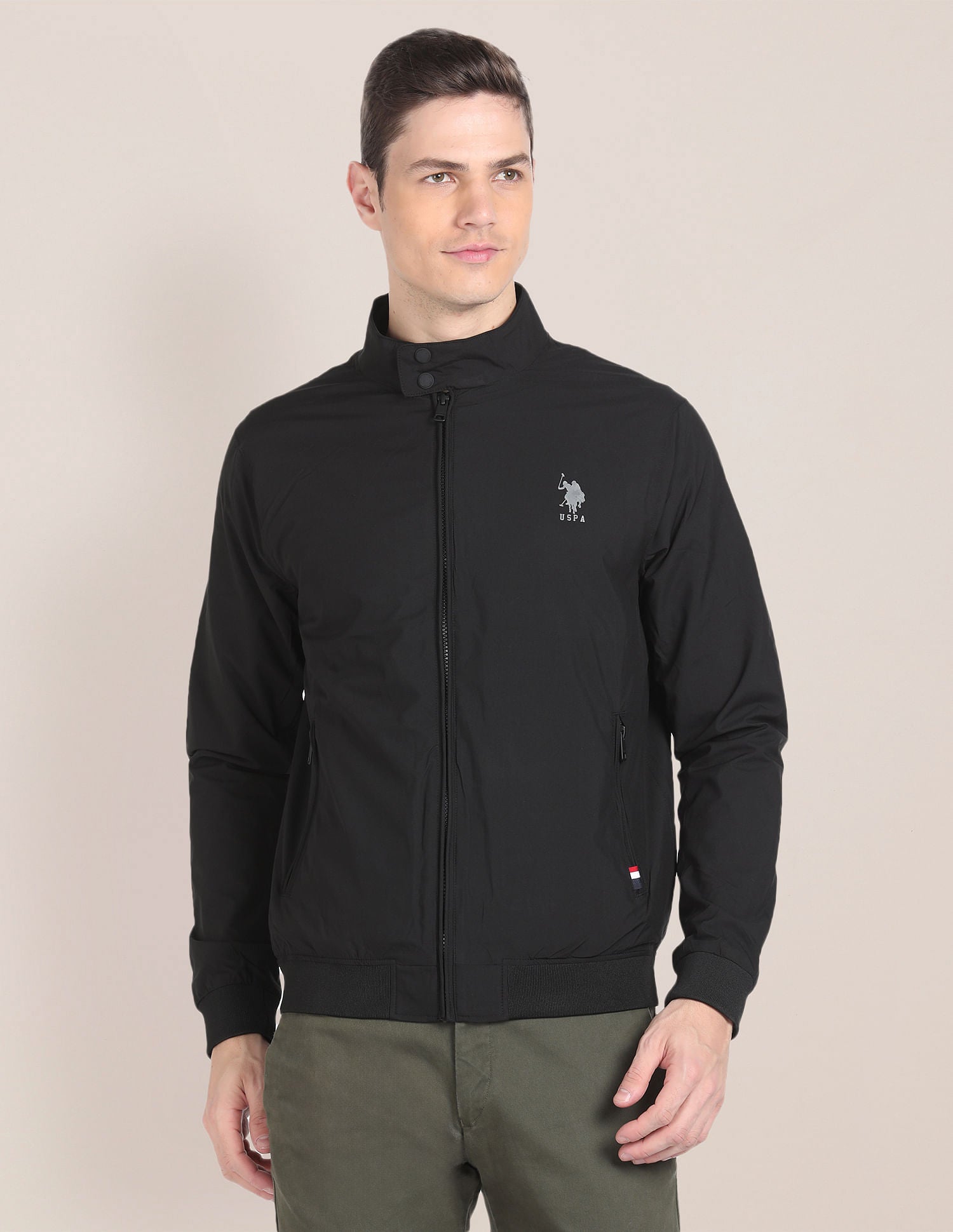 Packable Windcheater Jacket Black - U.S. POLO ASSN. | Large