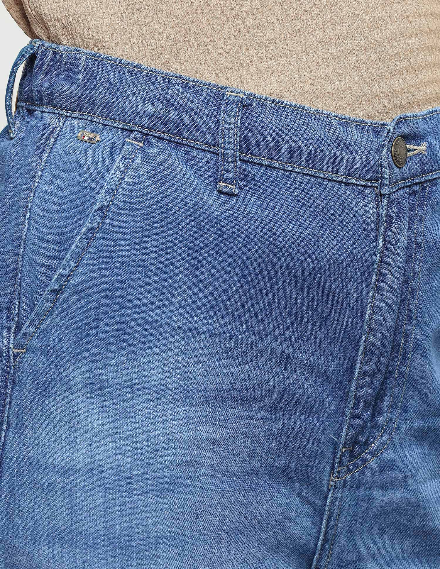 Baggy Fit Blue Jeans Blue - U.S. Polo Assn. India | Large