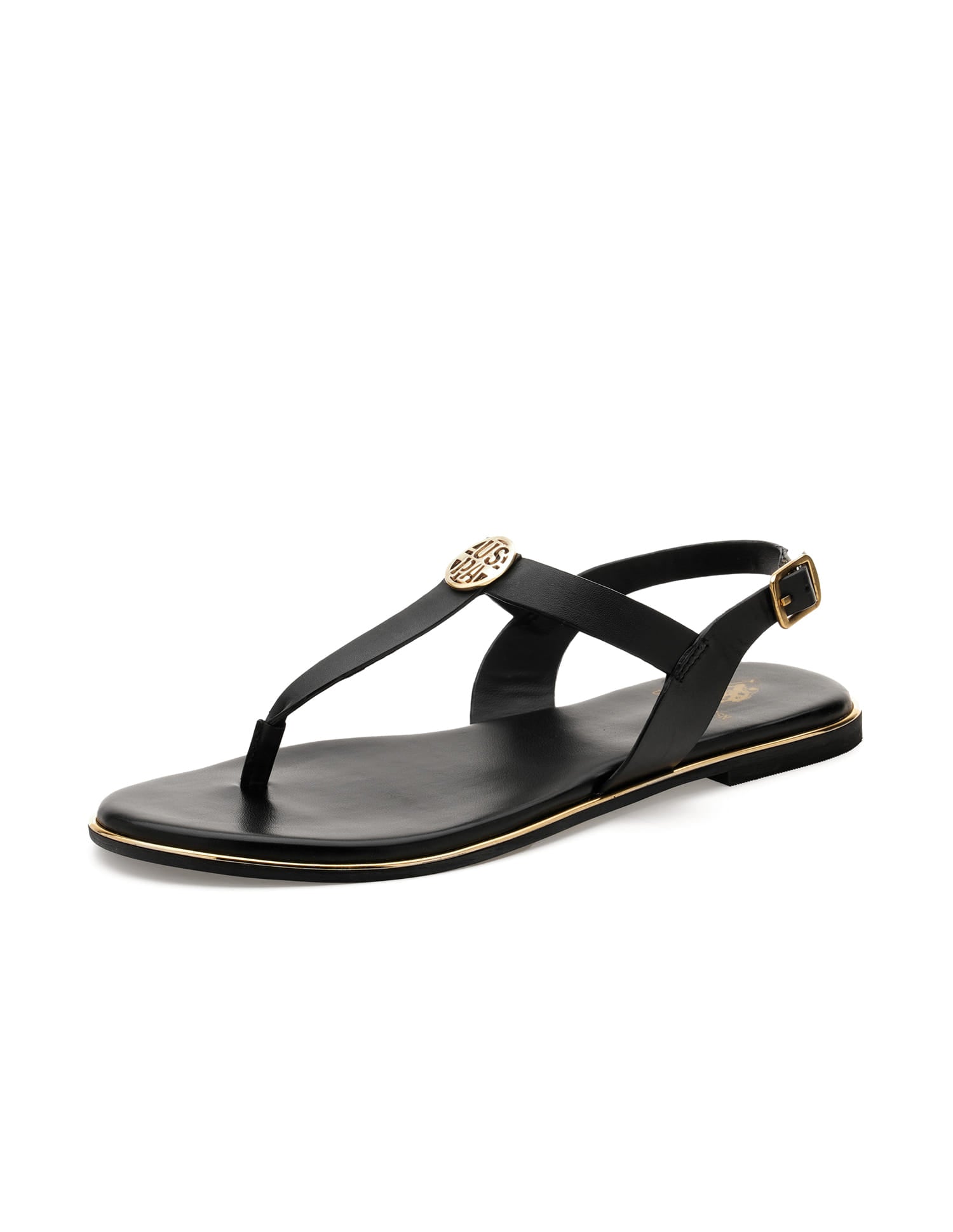 Women Tess Solid Flats Black - U.S. Polo Assn. India | Large