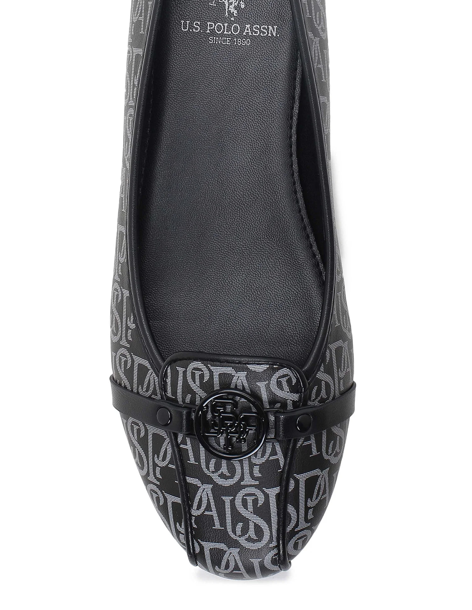 Brand Print Alina 2.0 Ballerinas Black - U.S. Polo Assn. India | Large