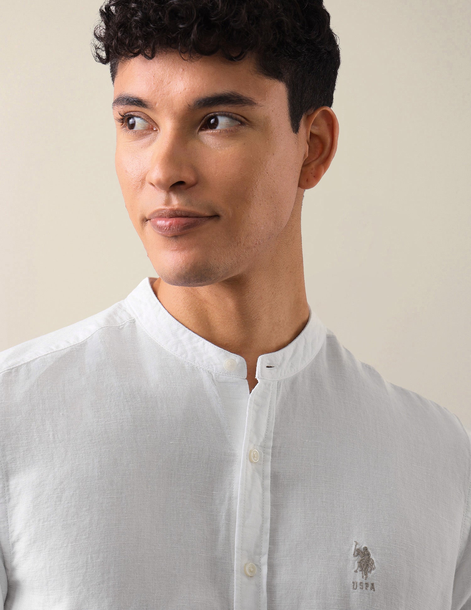 Solid Regular Fit Shirt White - U.S. Polo Assn. India | Large