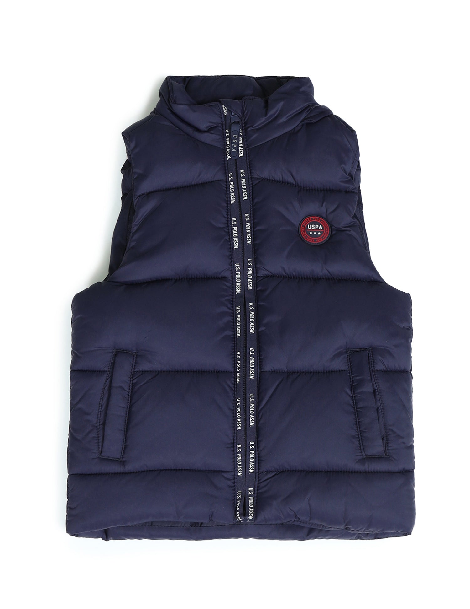 Boys Brand Printed Hooded Jacket Navy - U.S. POLO ASSN. | Large