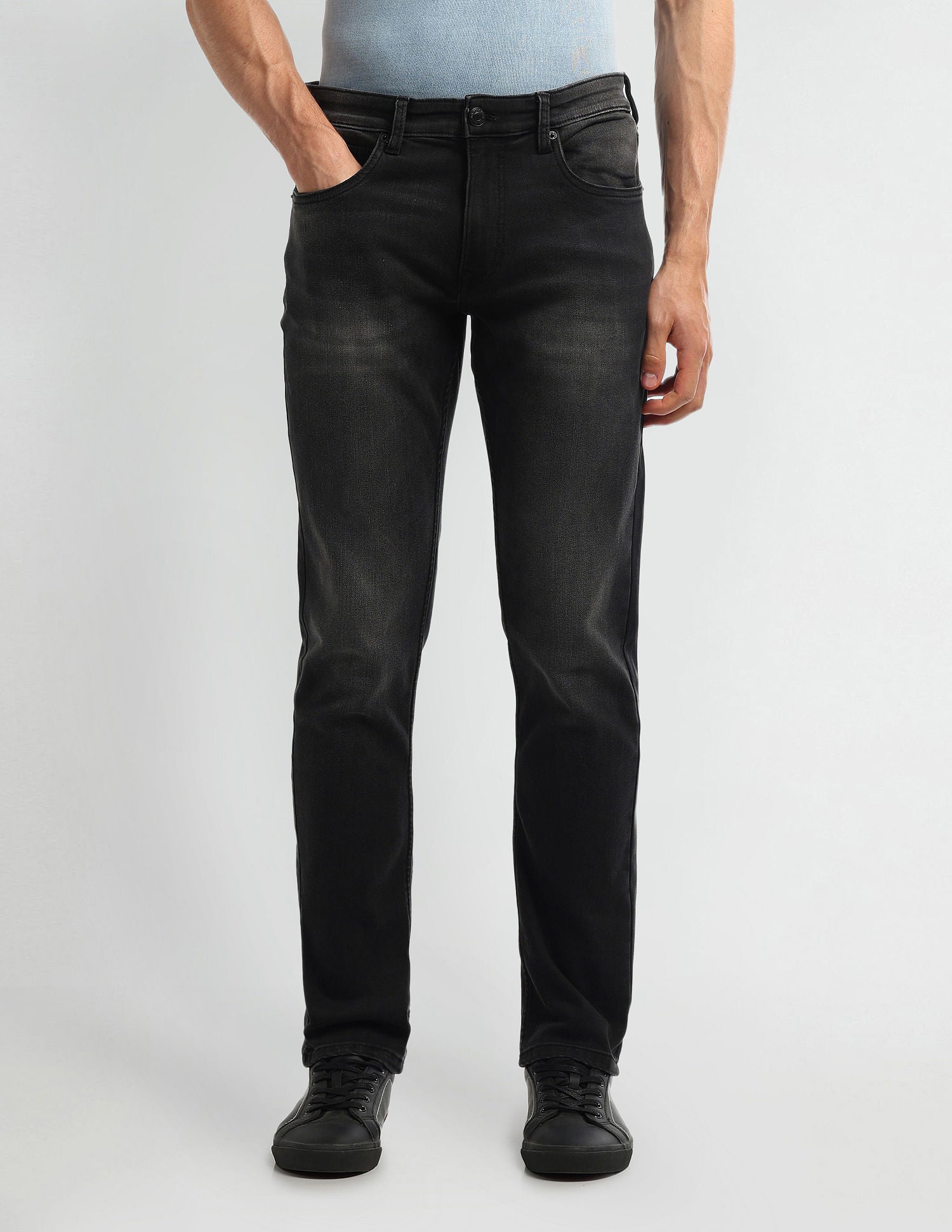 Brandon Slim Tapered Black Jeans Black - U.S. Polo Assn. India | Large