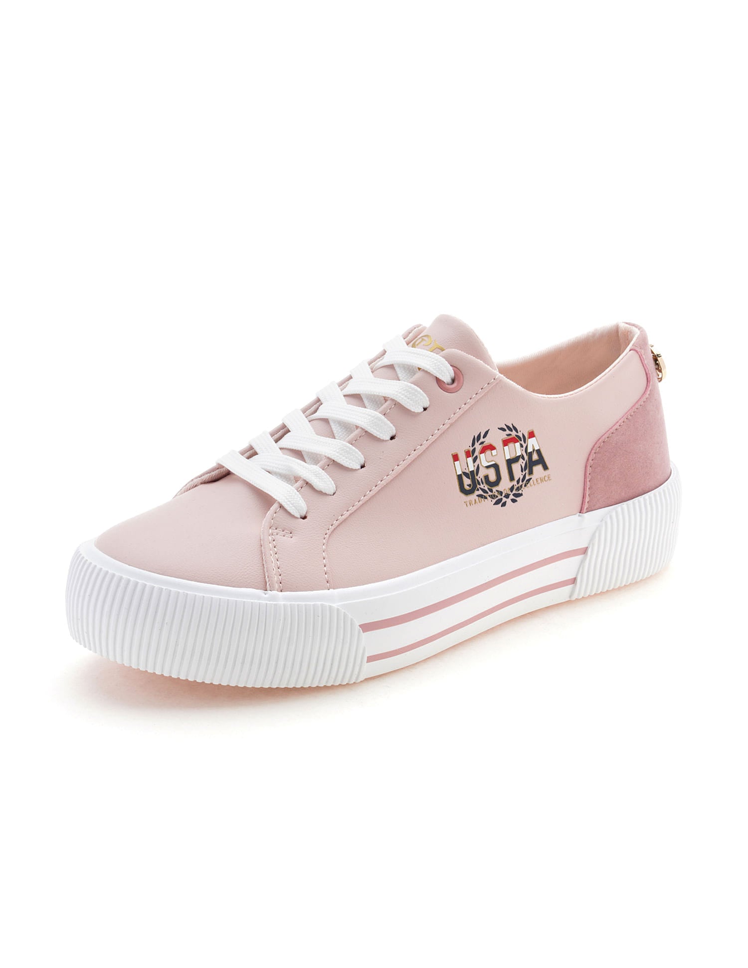 Women Hollie Colour Block Sneakers Pink - U.S. Polo Assn. India | Large