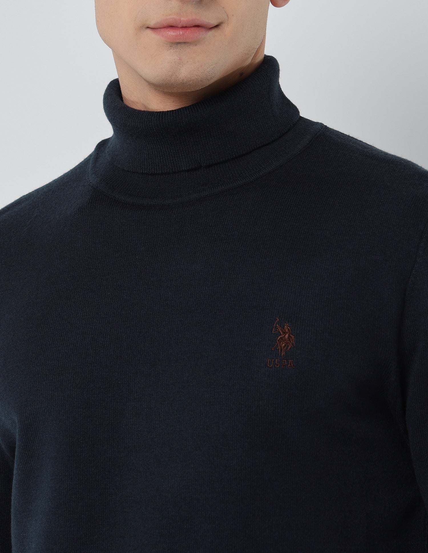 Turtleneck Regular Fit Sweater Navy - U.S. POLO ASSN. | Large