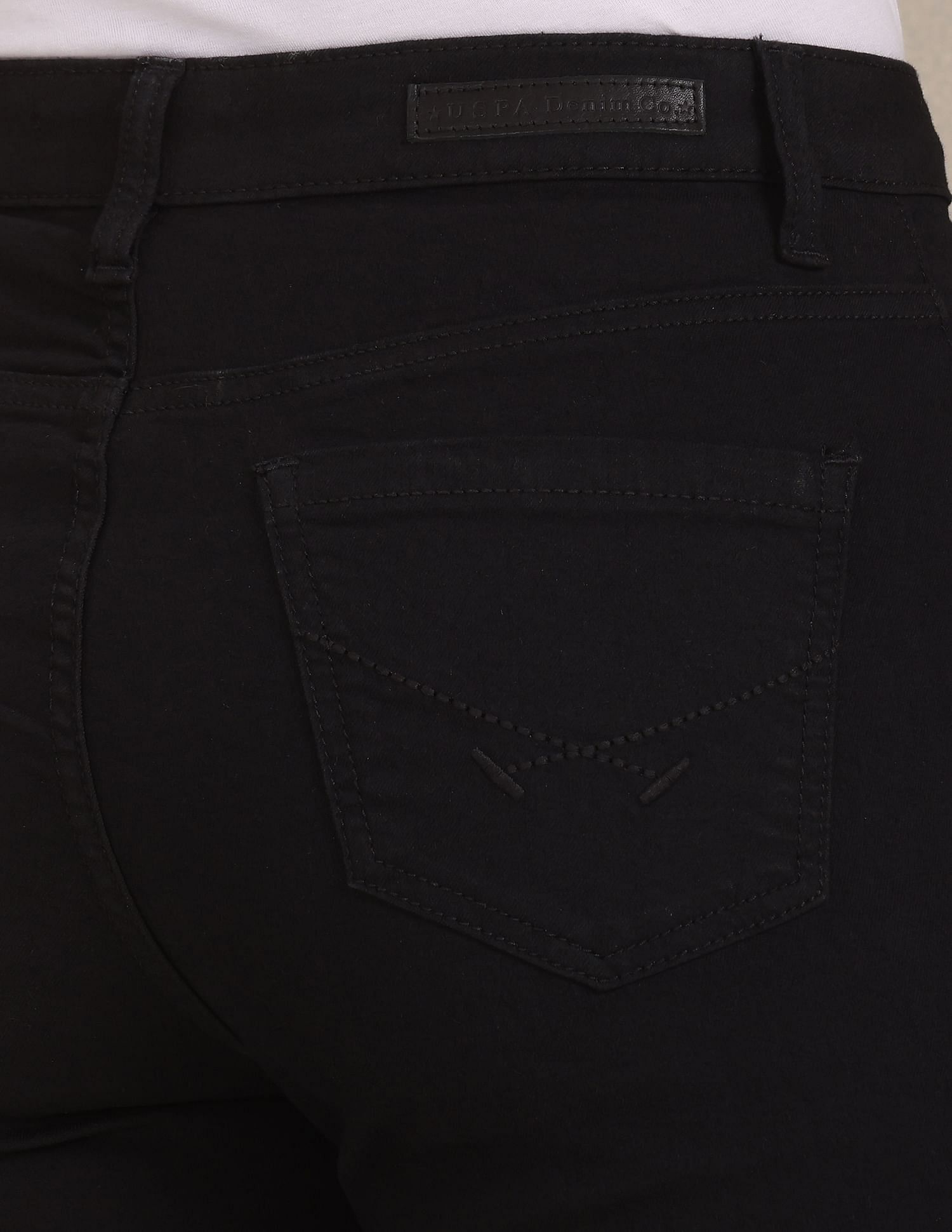 Clean Look Skinny Fit Jeans Black - U.S. Polo Assn. India | Large
