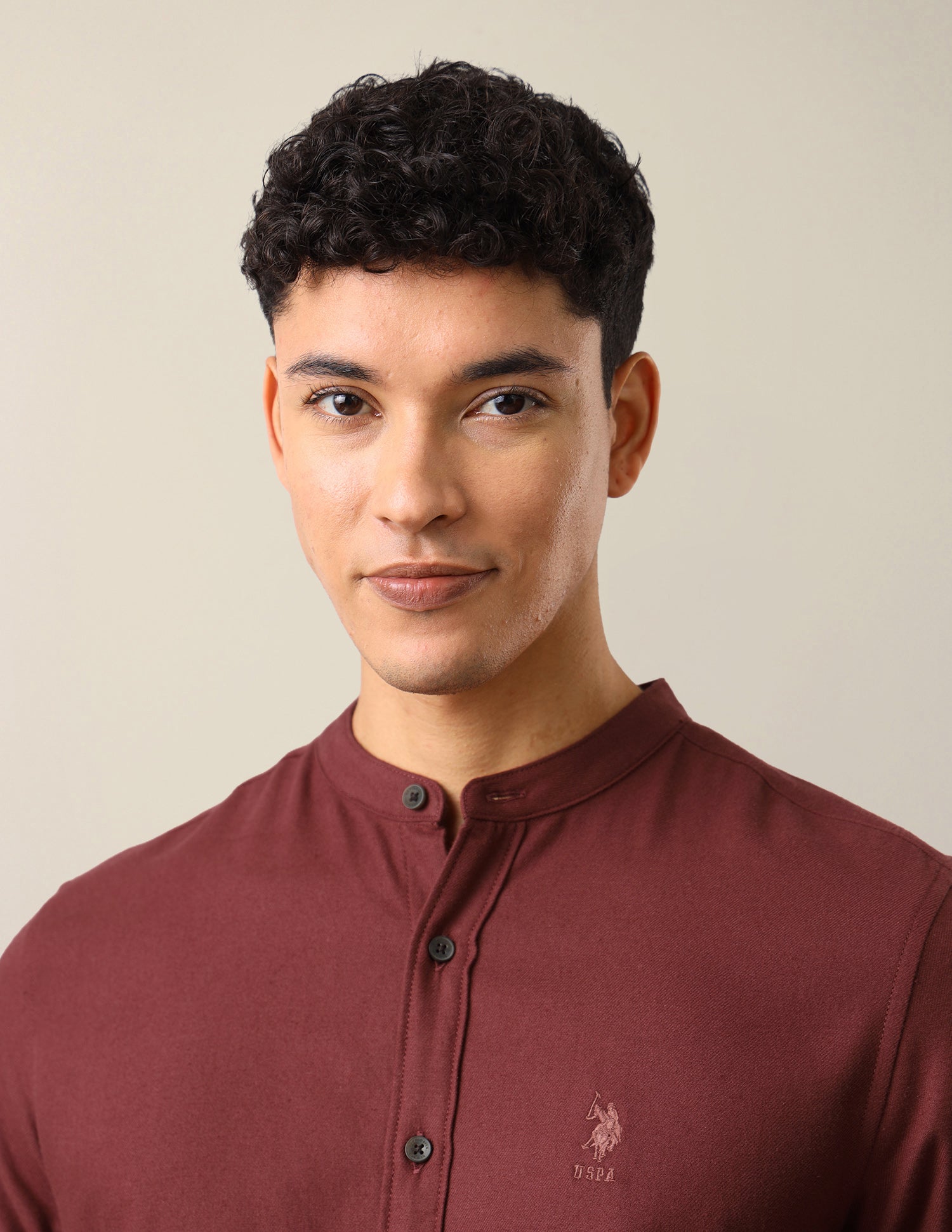 Twill Solid Shirt Rust - U.S. Polo Assn. India | Large
