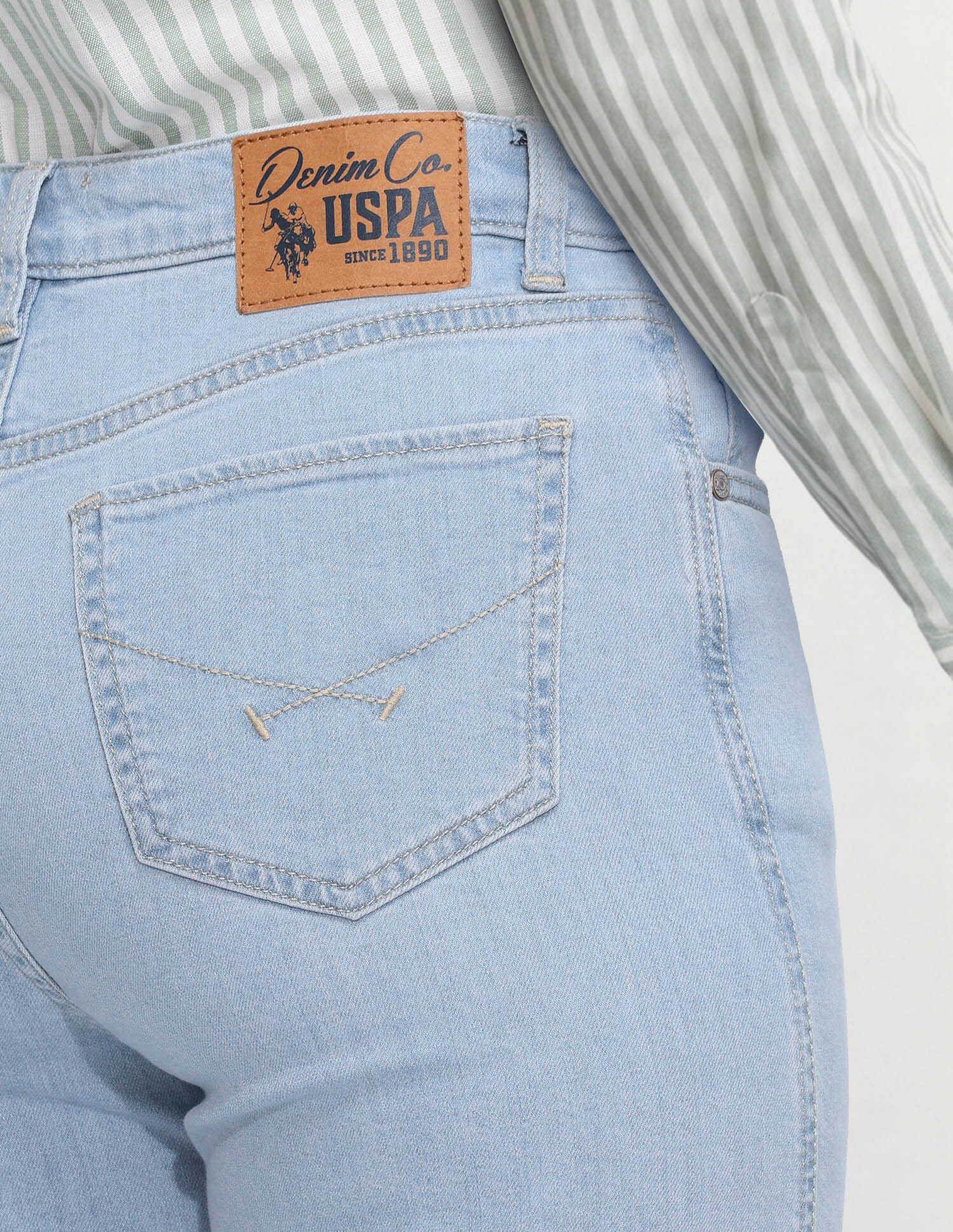 High Rise Extreme Flared Fit Jeans Blue - U.S. Polo Assn. India | Large