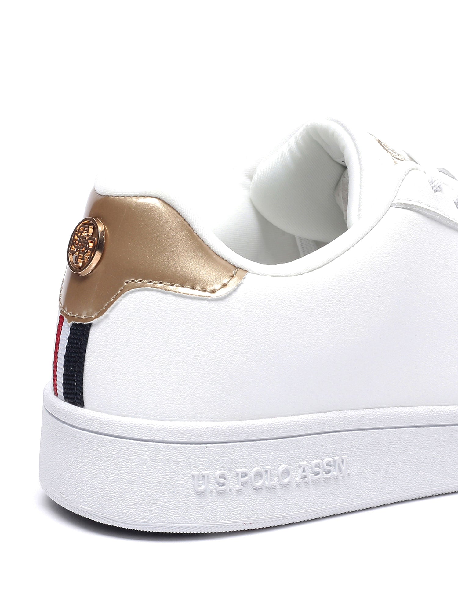 Women Metallic Logo Rylee 2.0 Sneakers Off-White - U.S. POLO ASSN. | Large