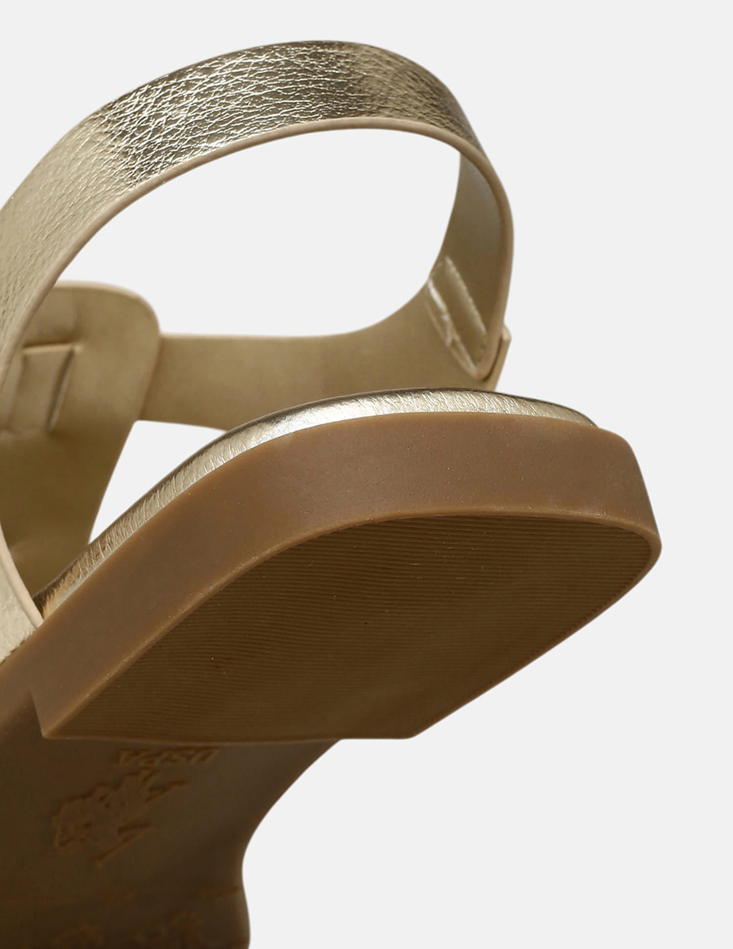 Edrien Metallic Open Toe Flats Gold - U.S. Polo Assn. India | Large