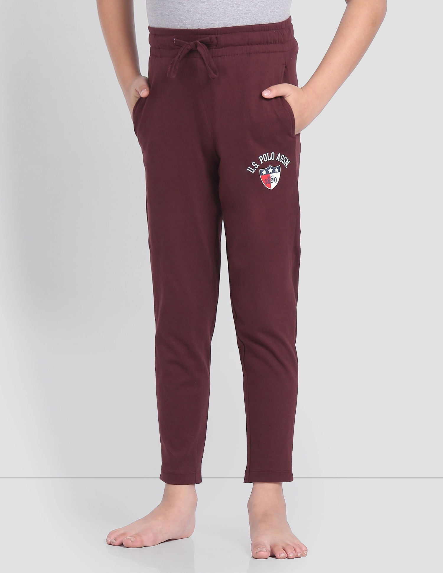 Drawstring Waist OKR01 Track Pants - Pack Of 1 Maroon - U.S. POLO ASSN. | Large