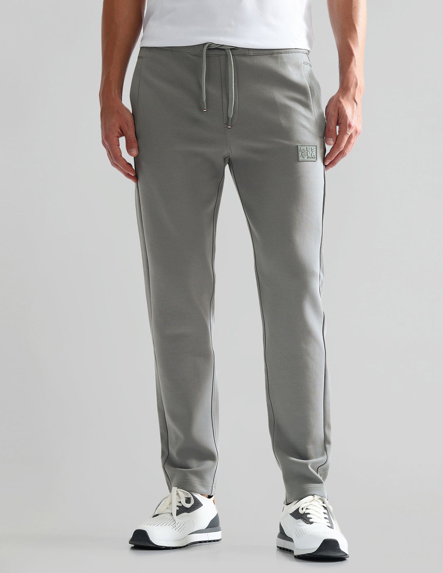 Slim Fit Mid Rise Track Pants Light Grey - U.S. POLO ASSN. | Large