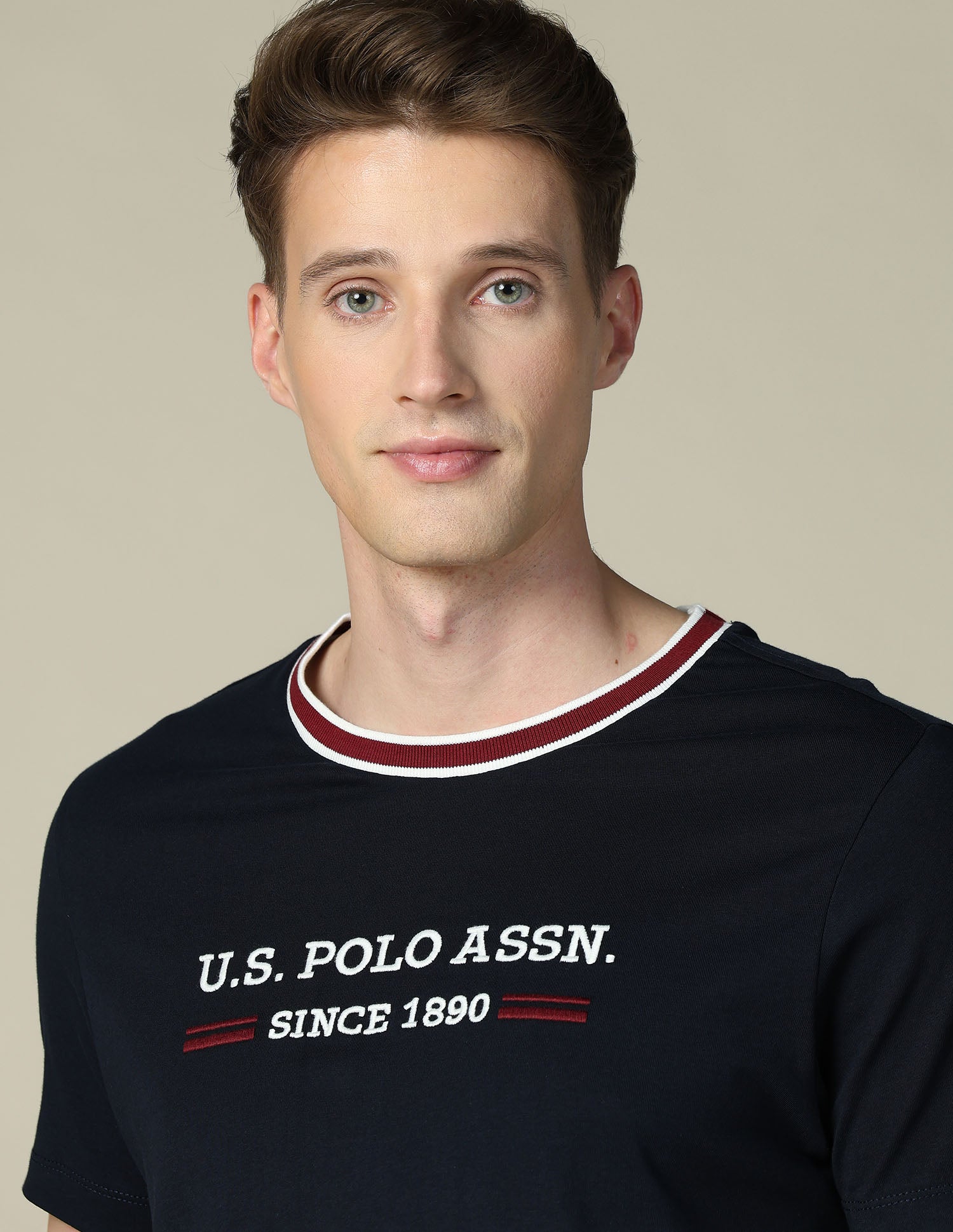 Brand Embroidered Slim Fit T-Shirt Navy - U.S. POLO ASSN. | Large
