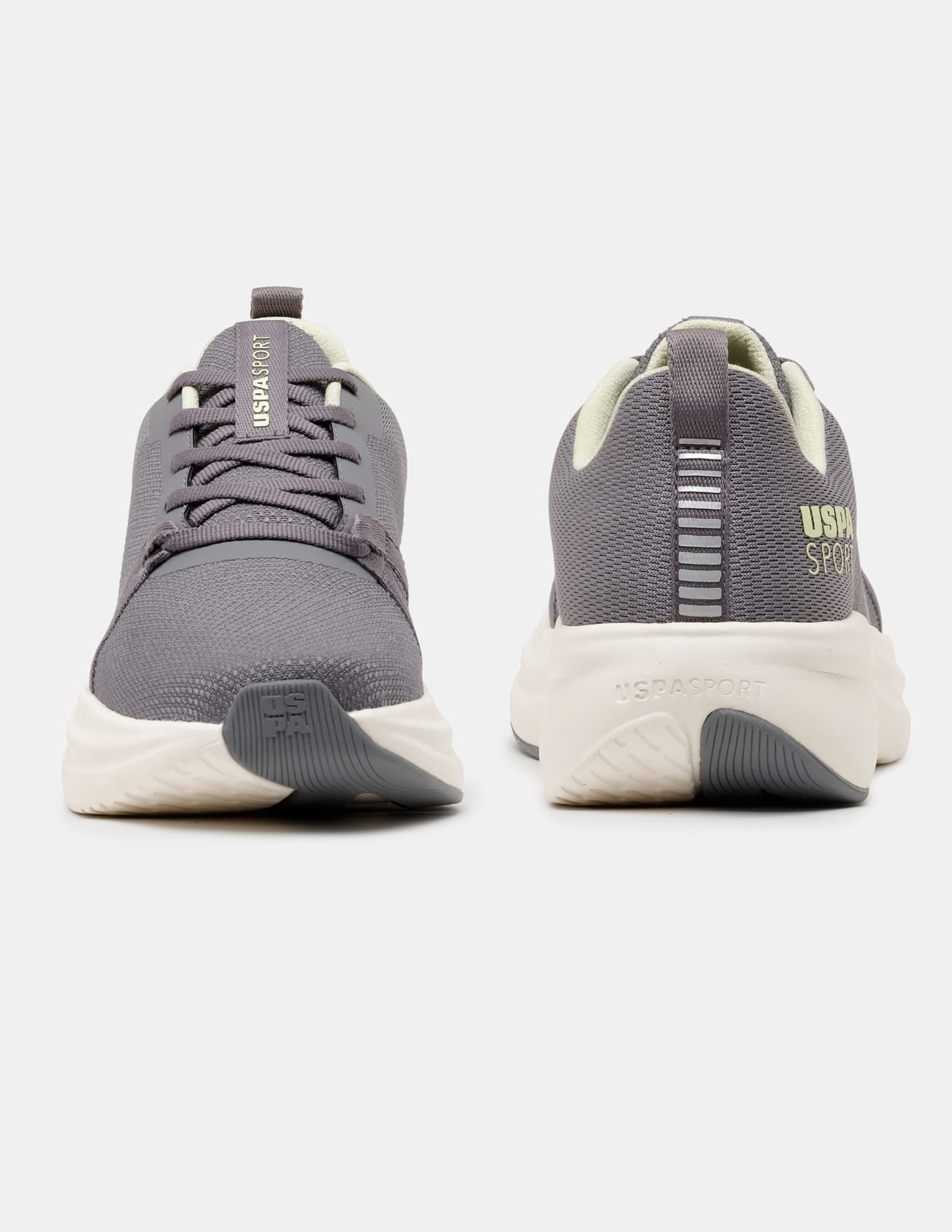 Men Grey Lance Uspa Sport Sneakers Dark Grey - U.S. Polo Assn. India | Large