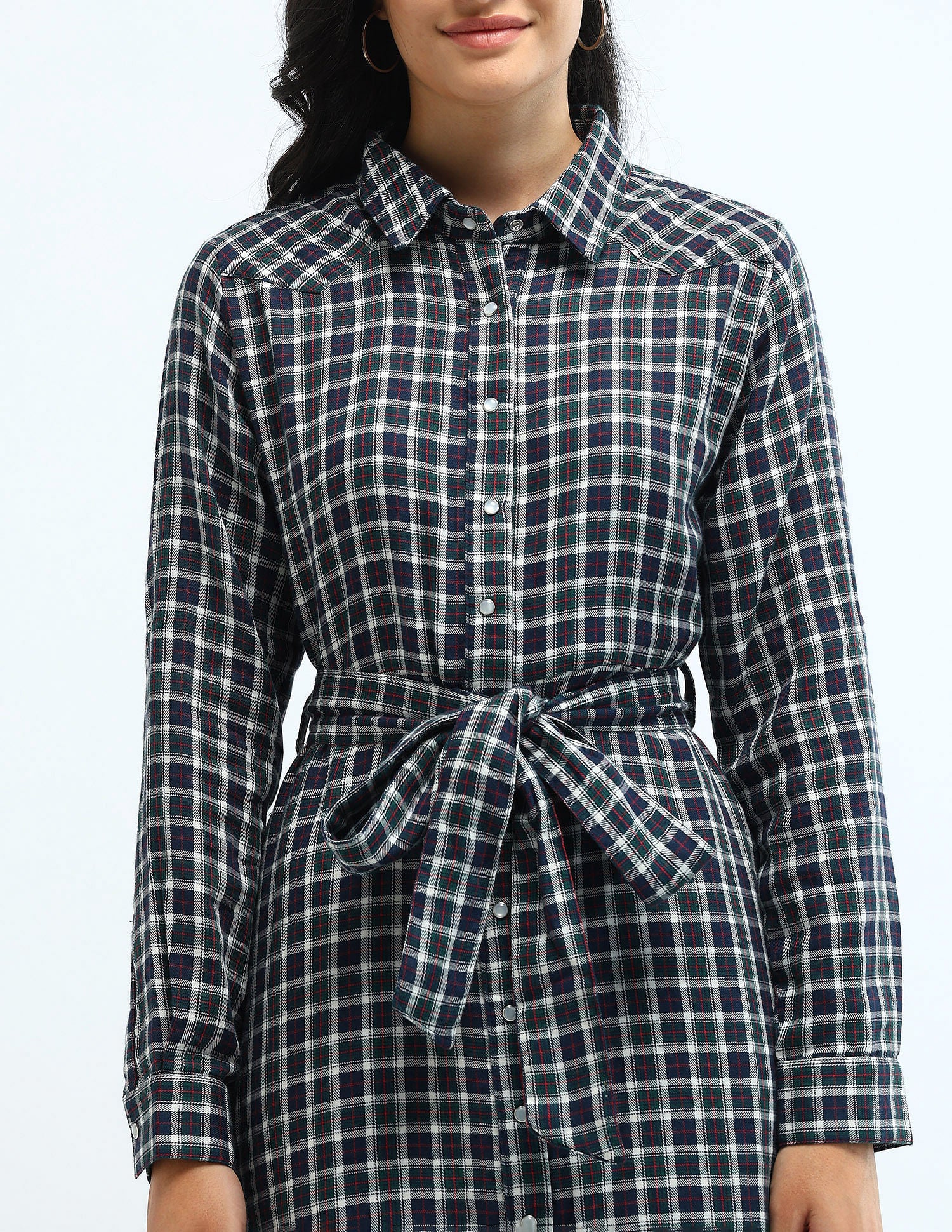 Tatan Check Shirt Dress Multicolour - U.S. POLO ASSN. | Large