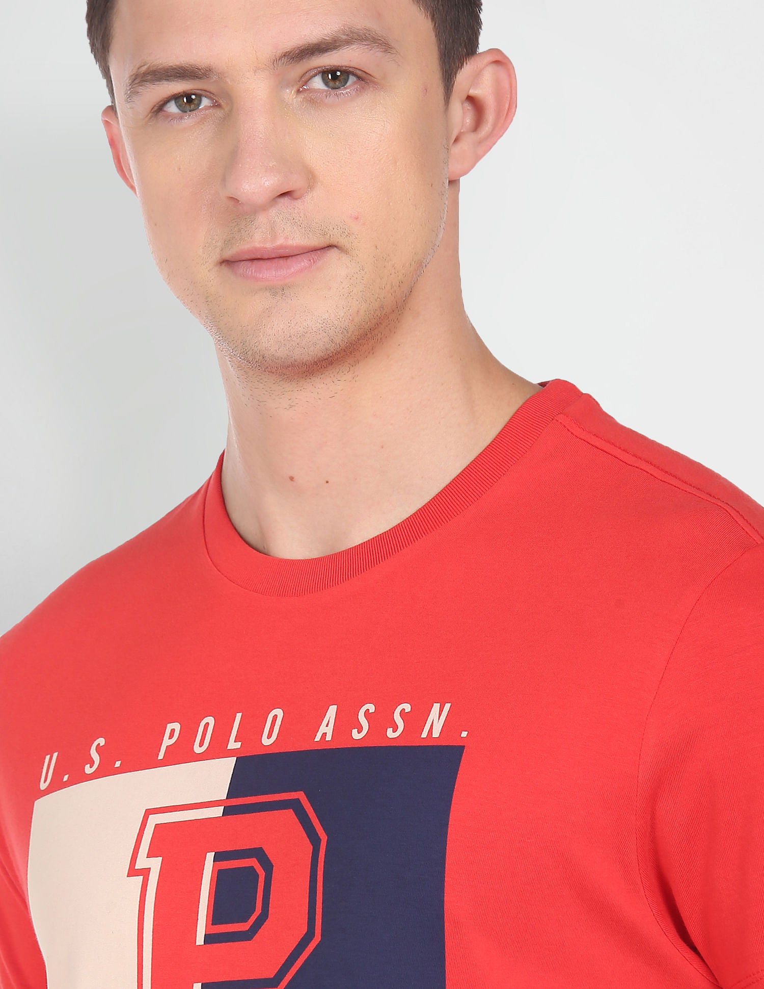 Soft Varsity T-Shirt Red - U.S. Polo Assn. India | Large