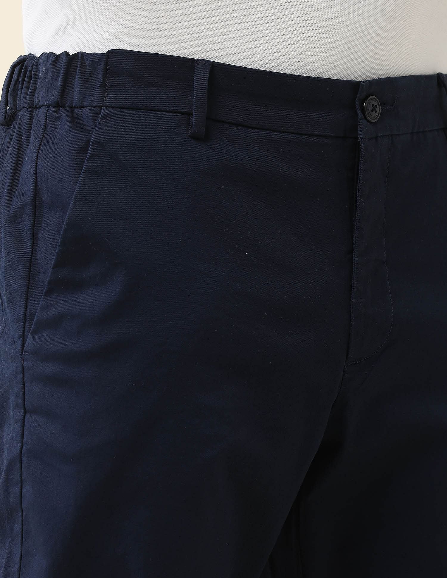Straight Fit Solid Chinos Navy - U.S. Polo Assn. India | Large