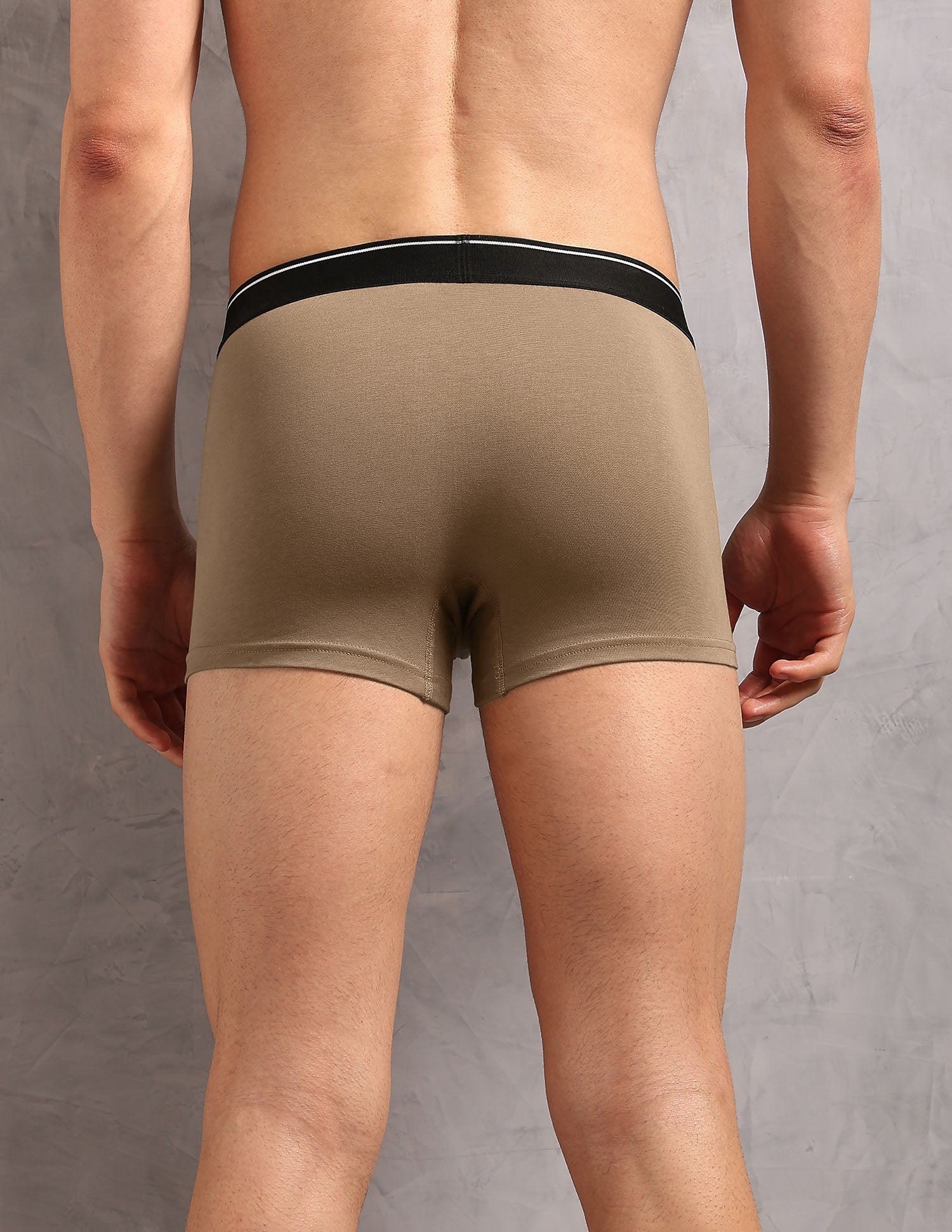 Cotton Stretch Breathable OET18 Trunks - Pack Of 2 Uspa Black and Cocoa Cream - U.S. POLO ASSN. | Large