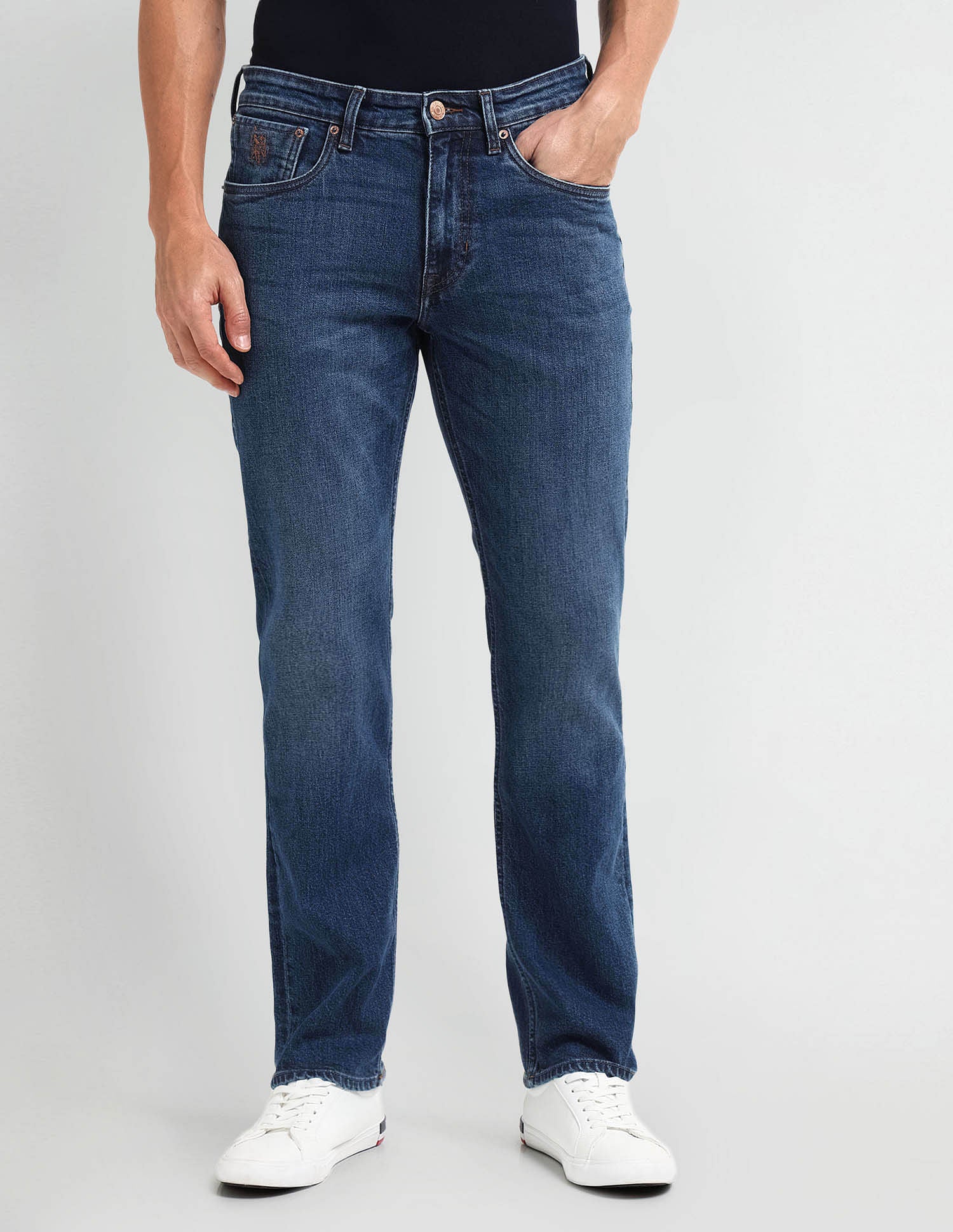 Harold Slim Straight Fit Jeans Dark-Blue - U.S. POLO ASSN. | Large