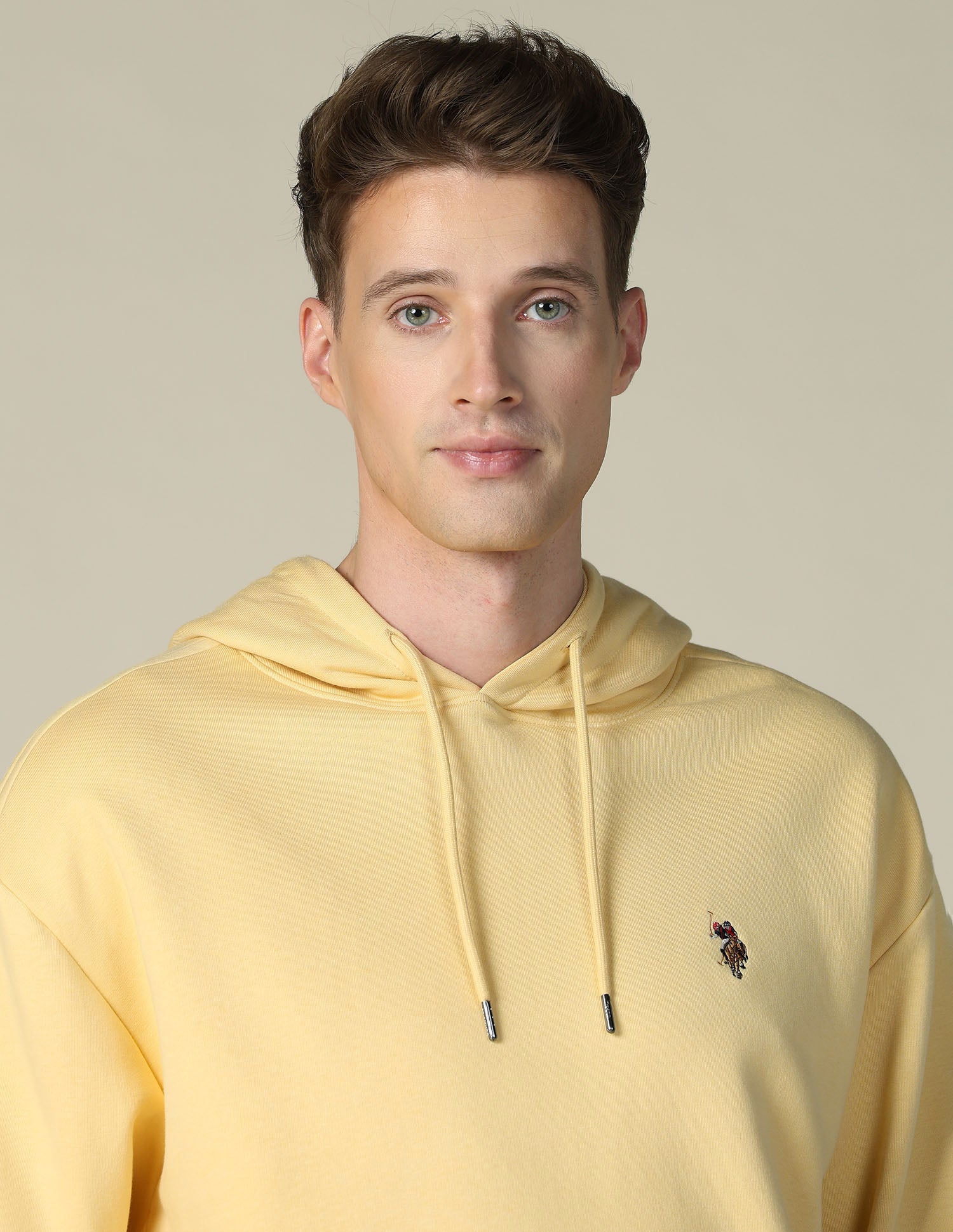 Relaxed Fit Solid Sweatshirt Medium Yellow - U.S. POLO ASSN. | Large