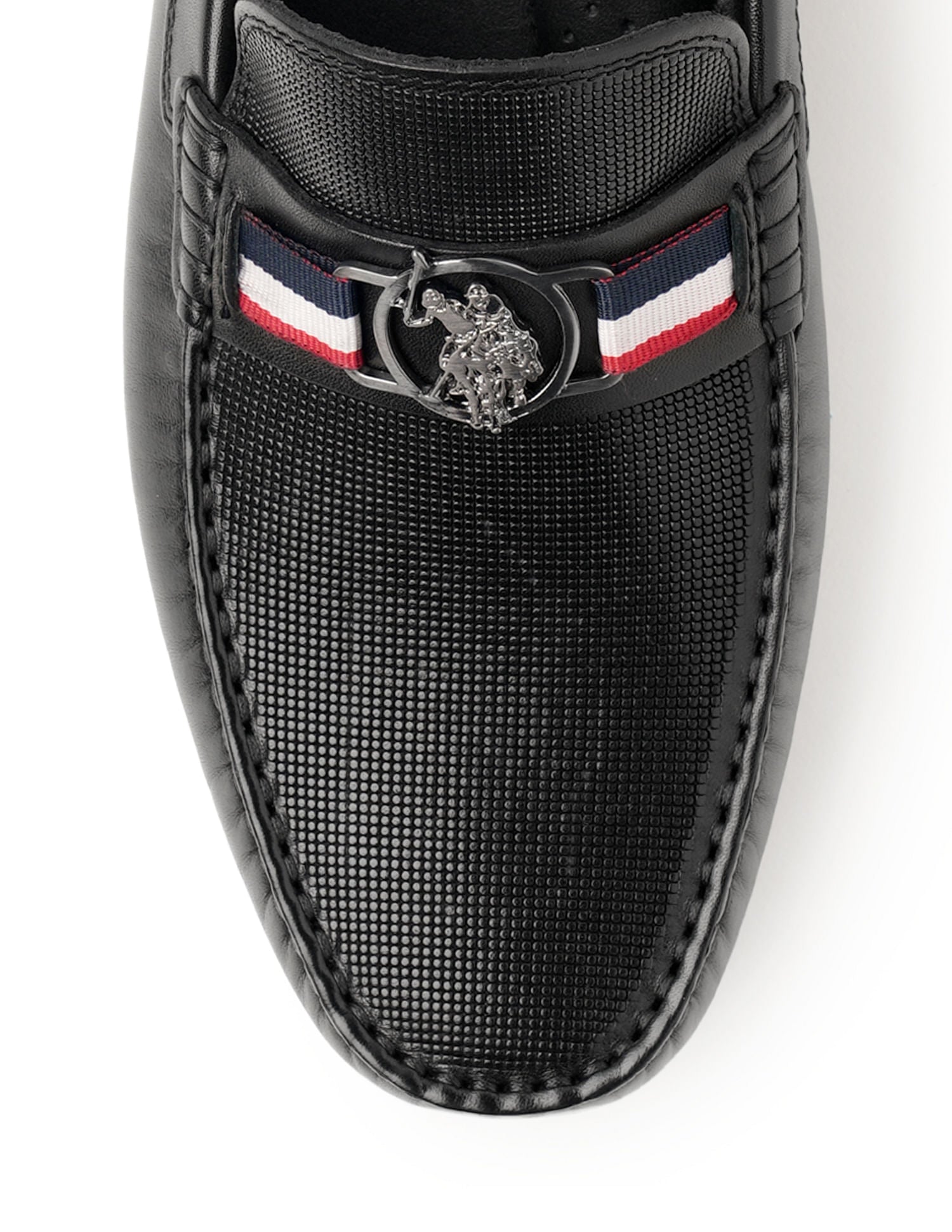 Men Solid Gregor Loafers Black - U.S. Polo Assn. India | Large