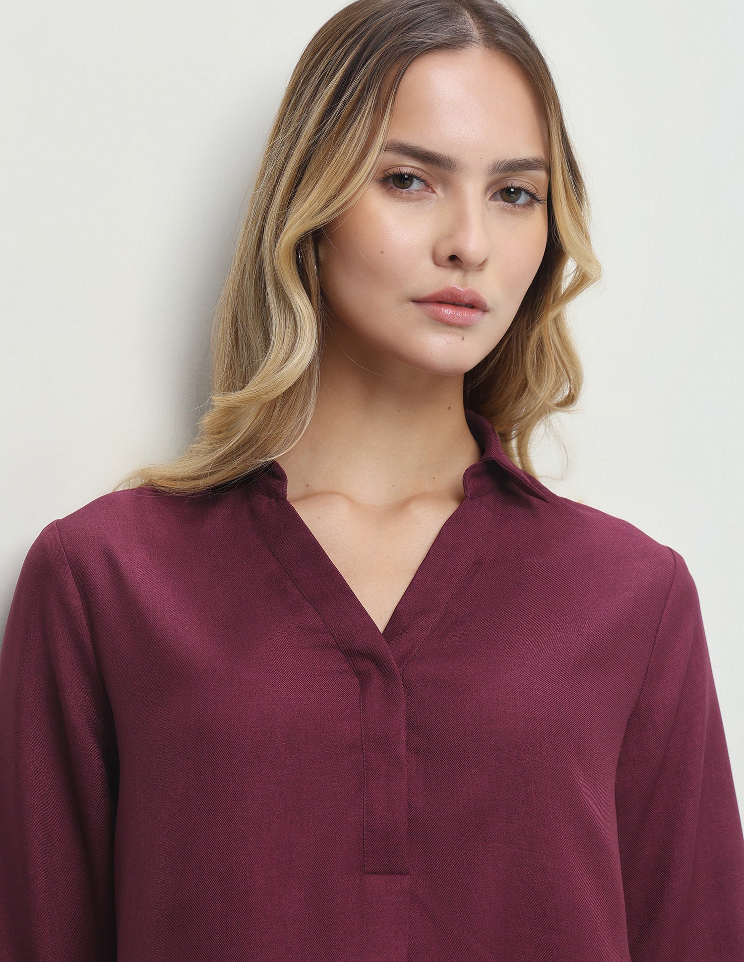 Solid Regular Fit Top Maroon - U.S. Polo Assn. India | Large