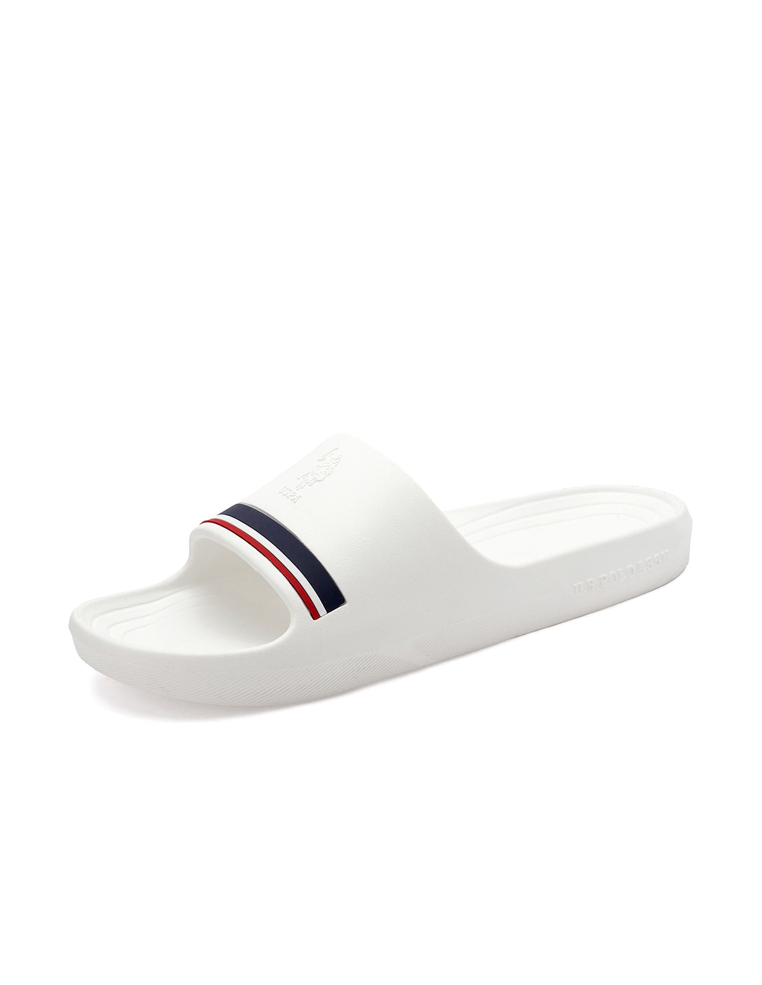 Men Easton White Foam Walk Sliders White - U.S. Polo Assn. India | Large