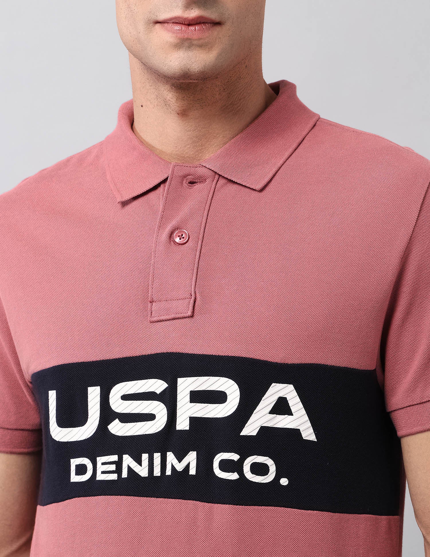 Brand Printed Muscle Fit Polo Shirt Red - U.S. POLO ASSN. | Large