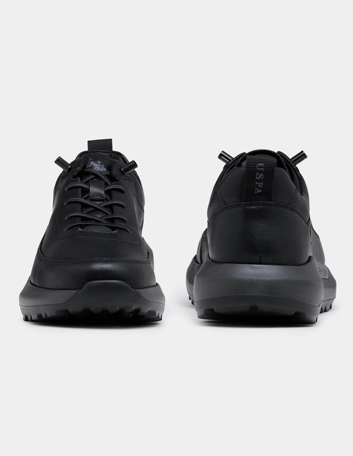 Round Toe Lace Ups Ansel 2.0 Sneakers Black - U.S. Polo Assn. India | Large