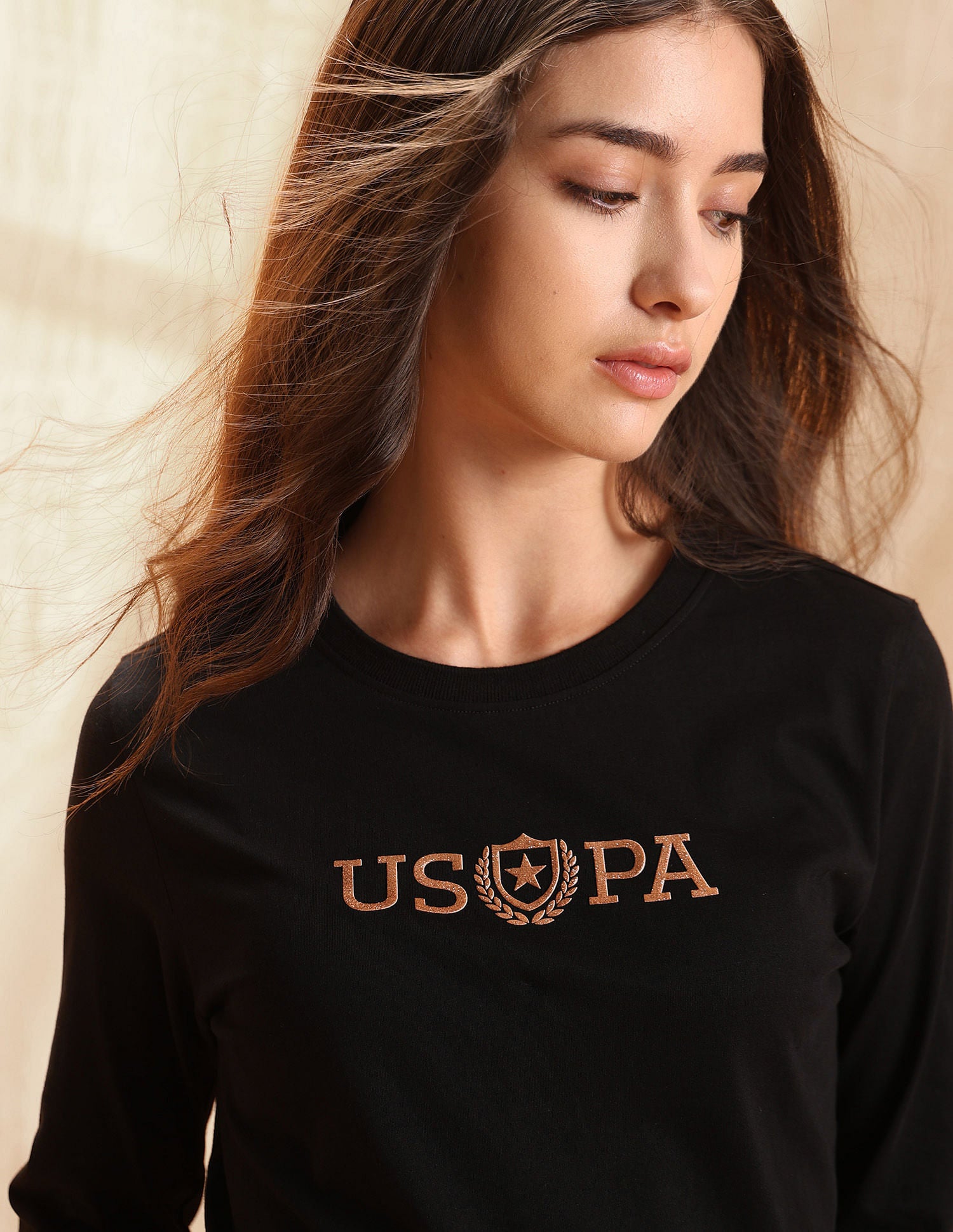 Relaxed Fit Brand Printed T-Shirt Black - U.S. POLO ASSN. | Large