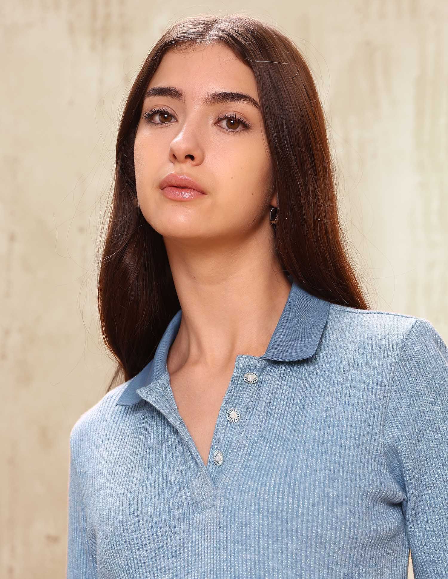 Self Design Regular Fit Top Blue - U.S. POLO ASSN. | Large