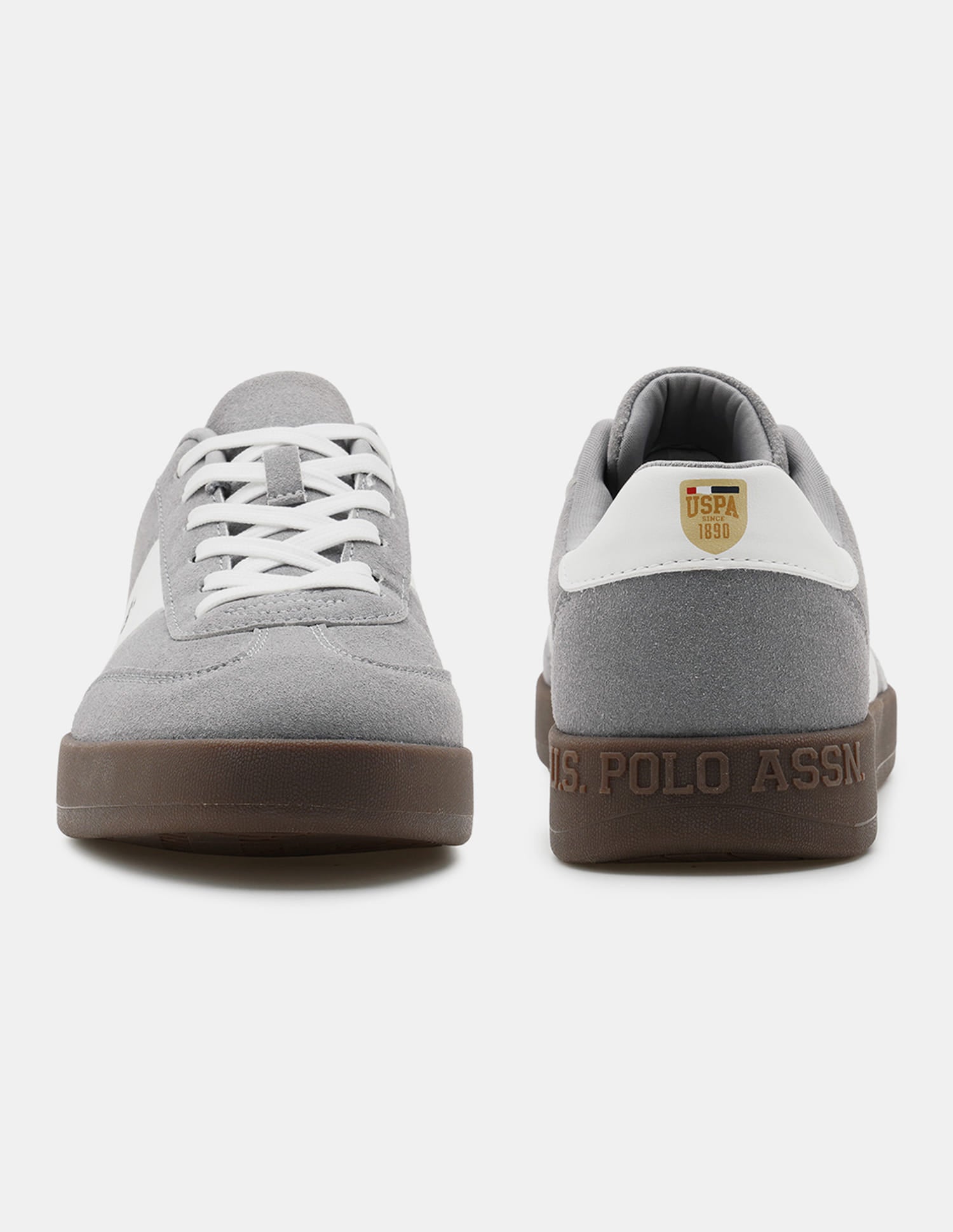 Men Colour Blocked Suede Skylar 2.0 Sneakers Grey - U.S. Polo Assn. India | Large