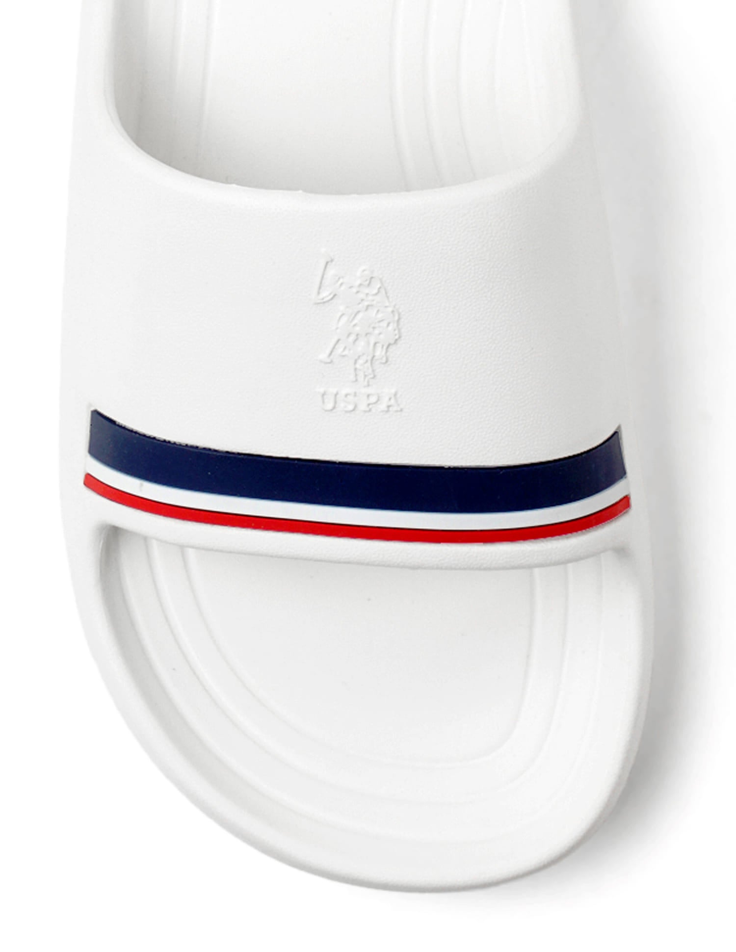 Men Easton 2.0 White Foam Walk Sliders White - U.S. Polo Assn. India | Large