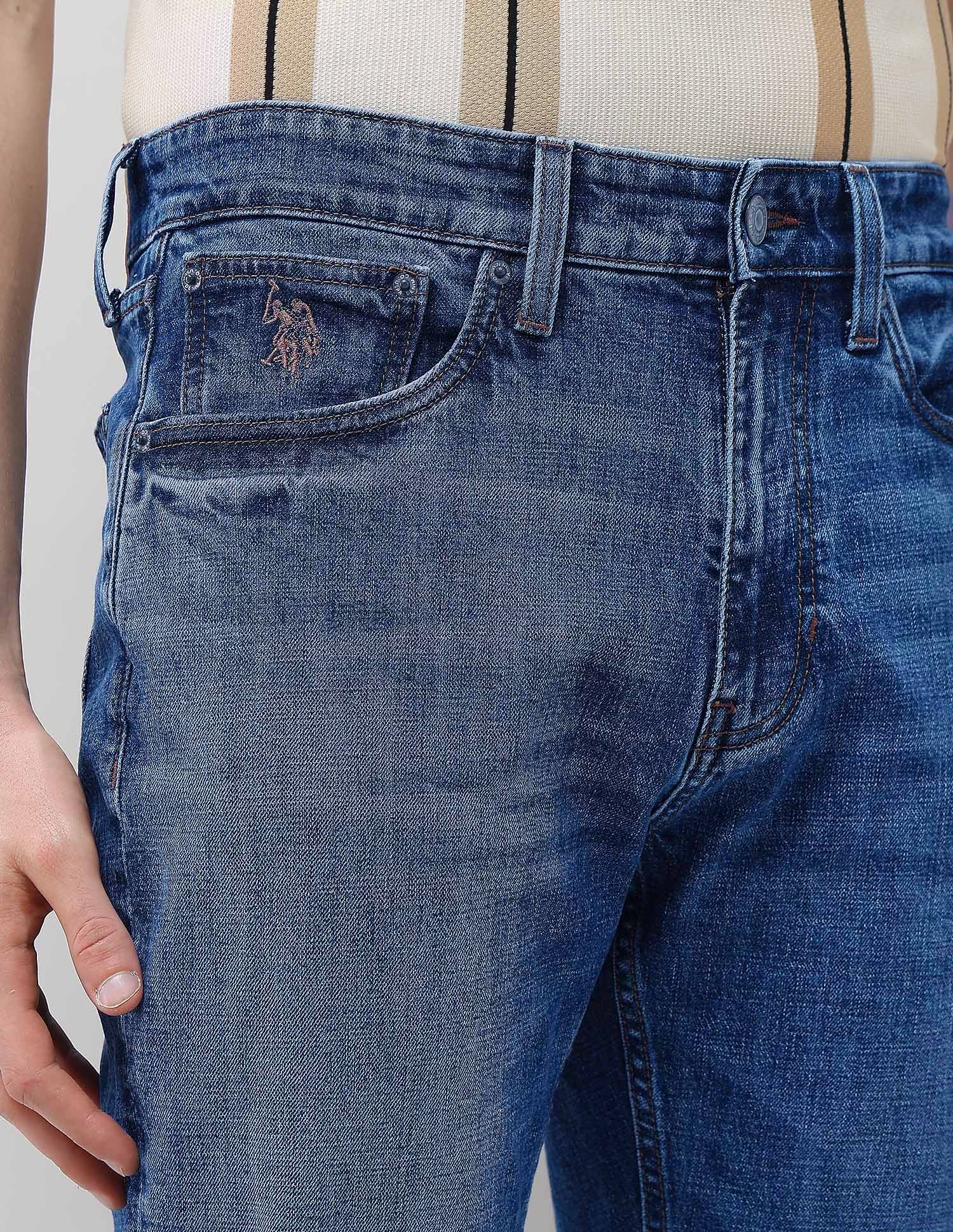 Mid Rise Connor Boot Cut Fit Jeans Mid Blue - U.S. Polo Assn. India | Large