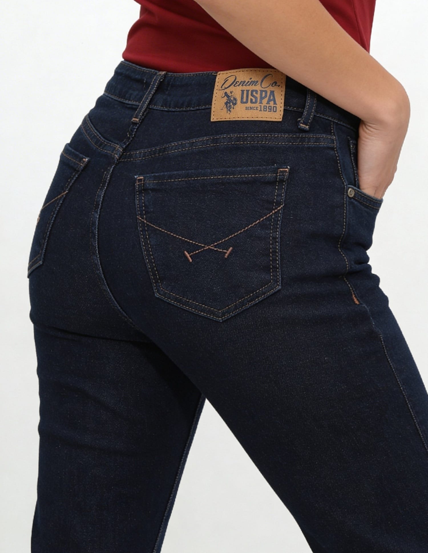 High Rise Bootcut Jeans Blue - U.S. Polo Assn. India | Large