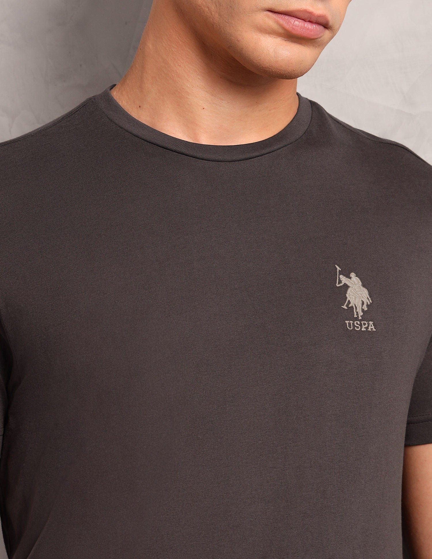 Pure Cotton Comfort Fit I633 Lounge T-Shirt - Pack Of 1 Choco - U.S. POLO ASSN. | Large