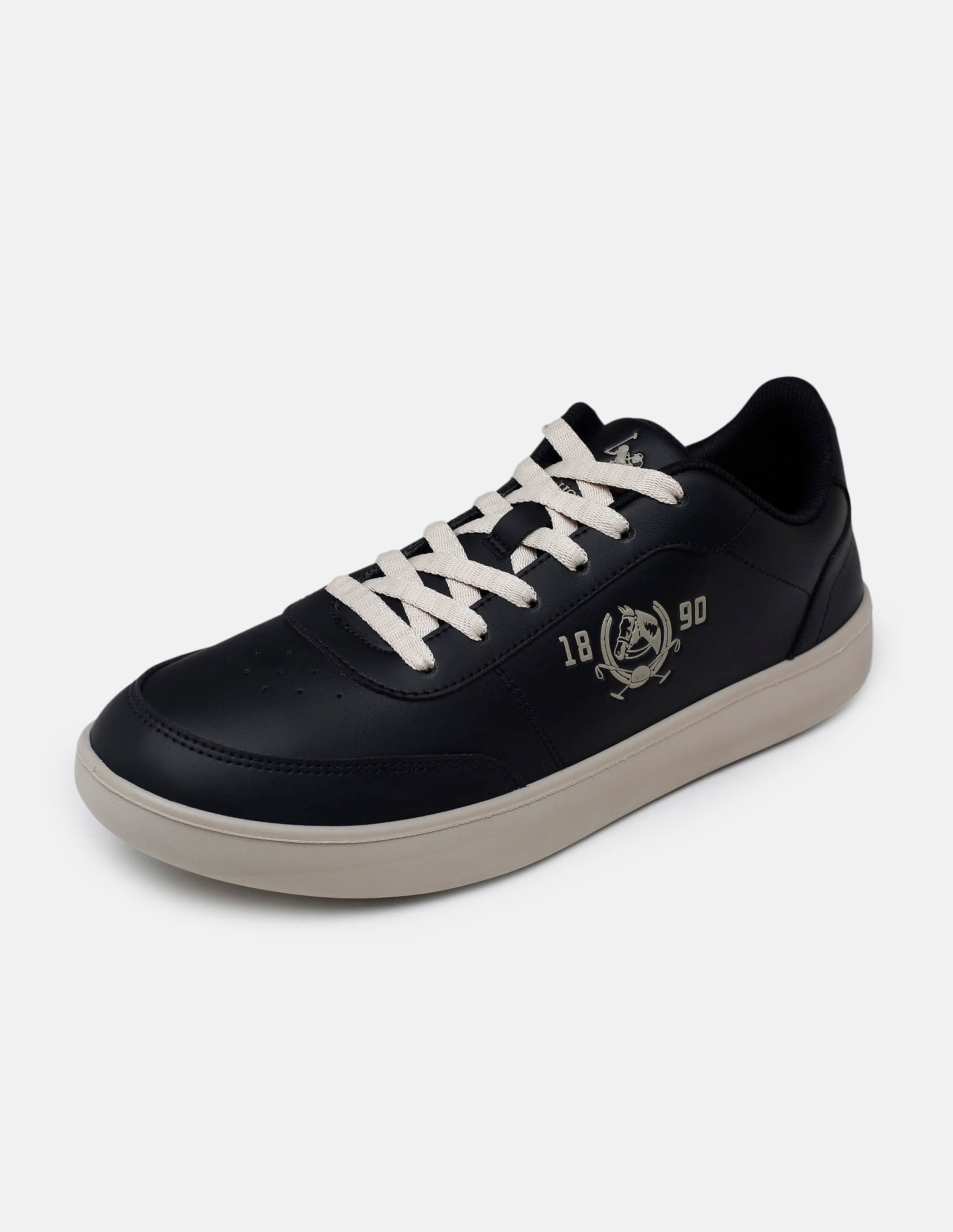 Men Lumen Solid Sneakers Black - U.S. Polo Assn. India | Large