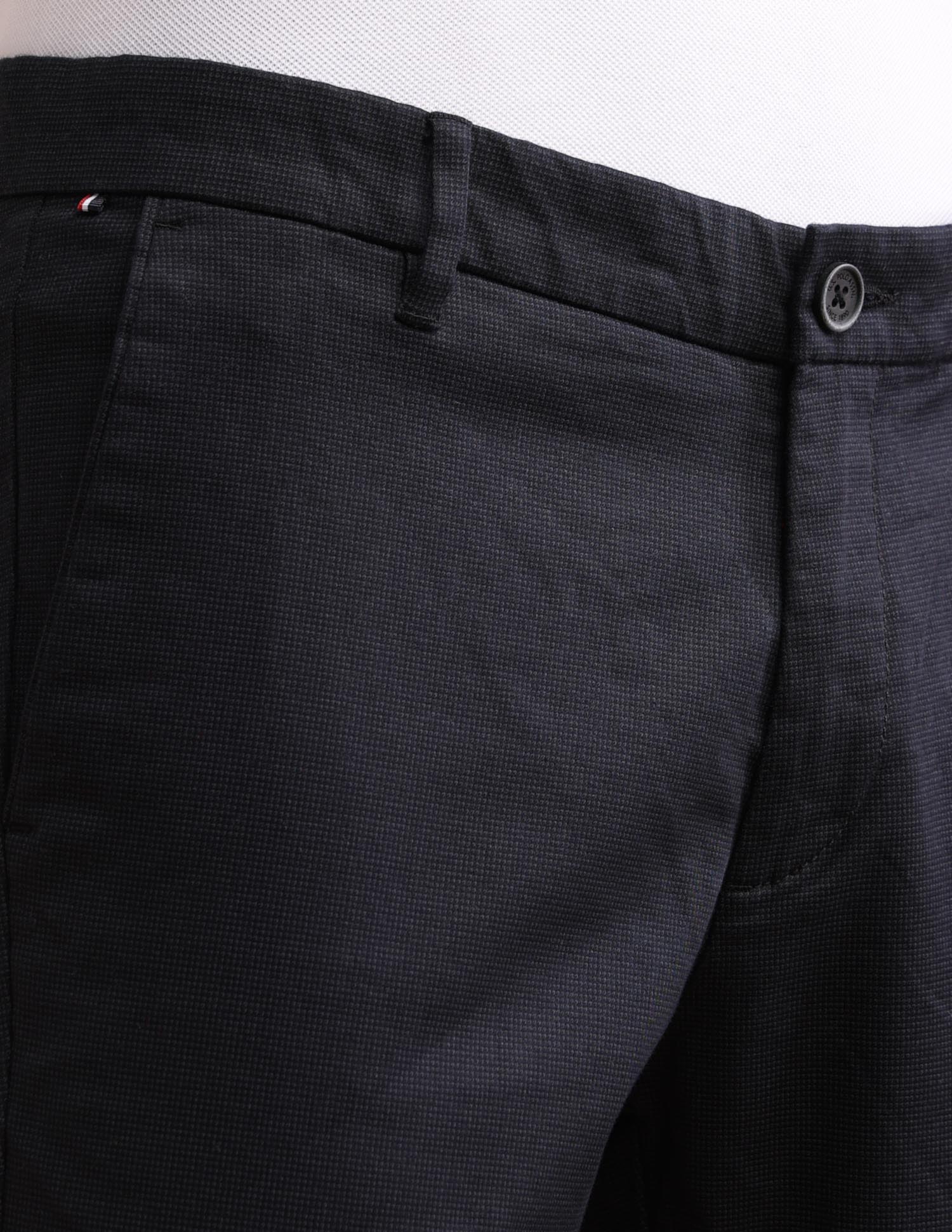 Denver Slim Fit Cotton Stretch Printed Signature Chinos Dark Blue - U.S. POLO ASSN. | Large