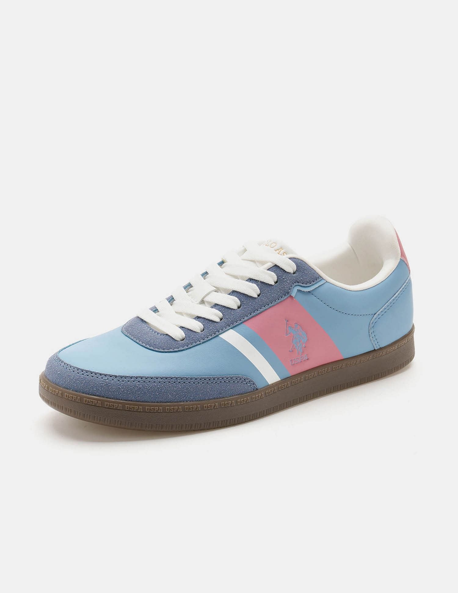 Men Hilton Colour Blocked Sneakers Blue - U.S. Polo Assn. India | Large