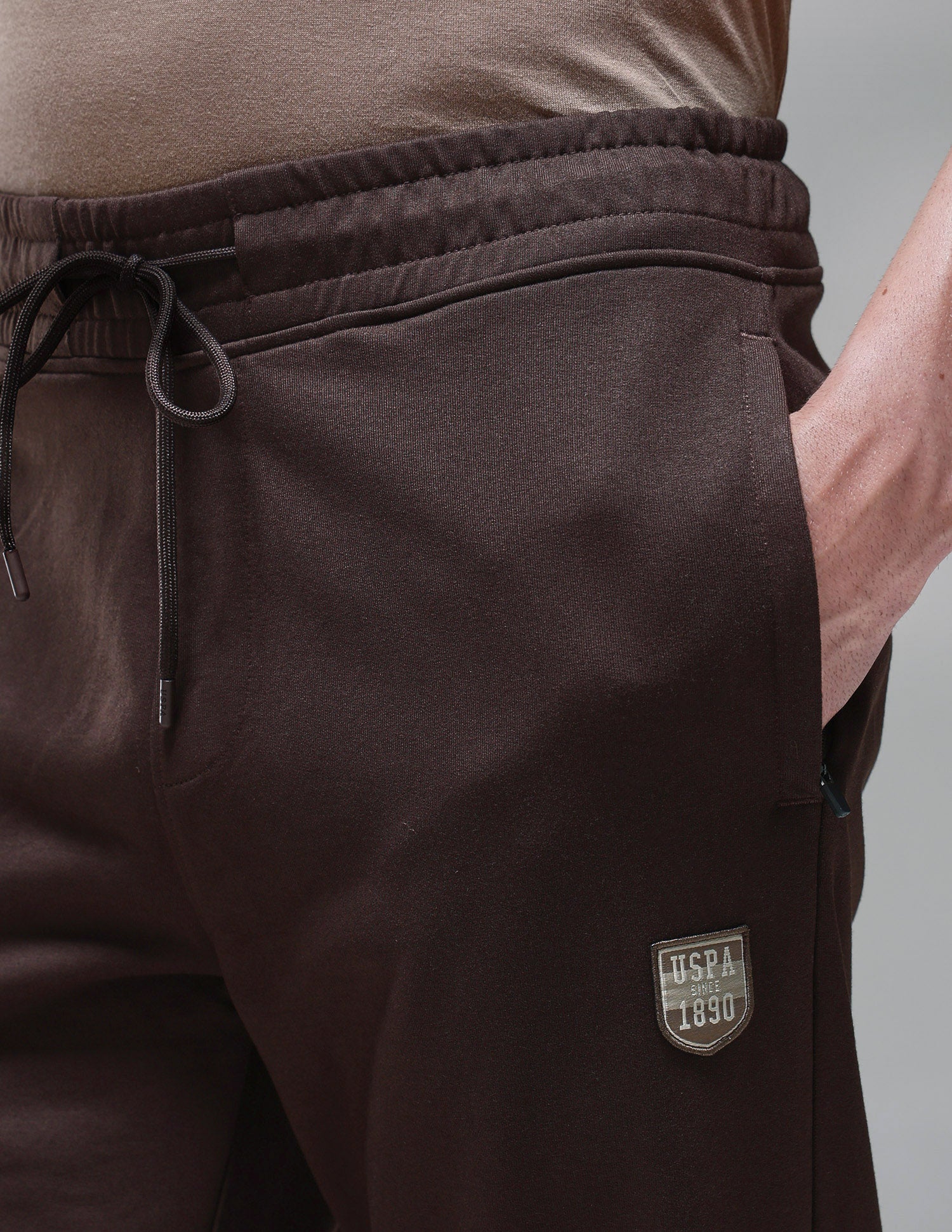 Breathable Relaxed Fit OJ010 Lounge Joggers Java - U.S. Polo Assn. India | Large