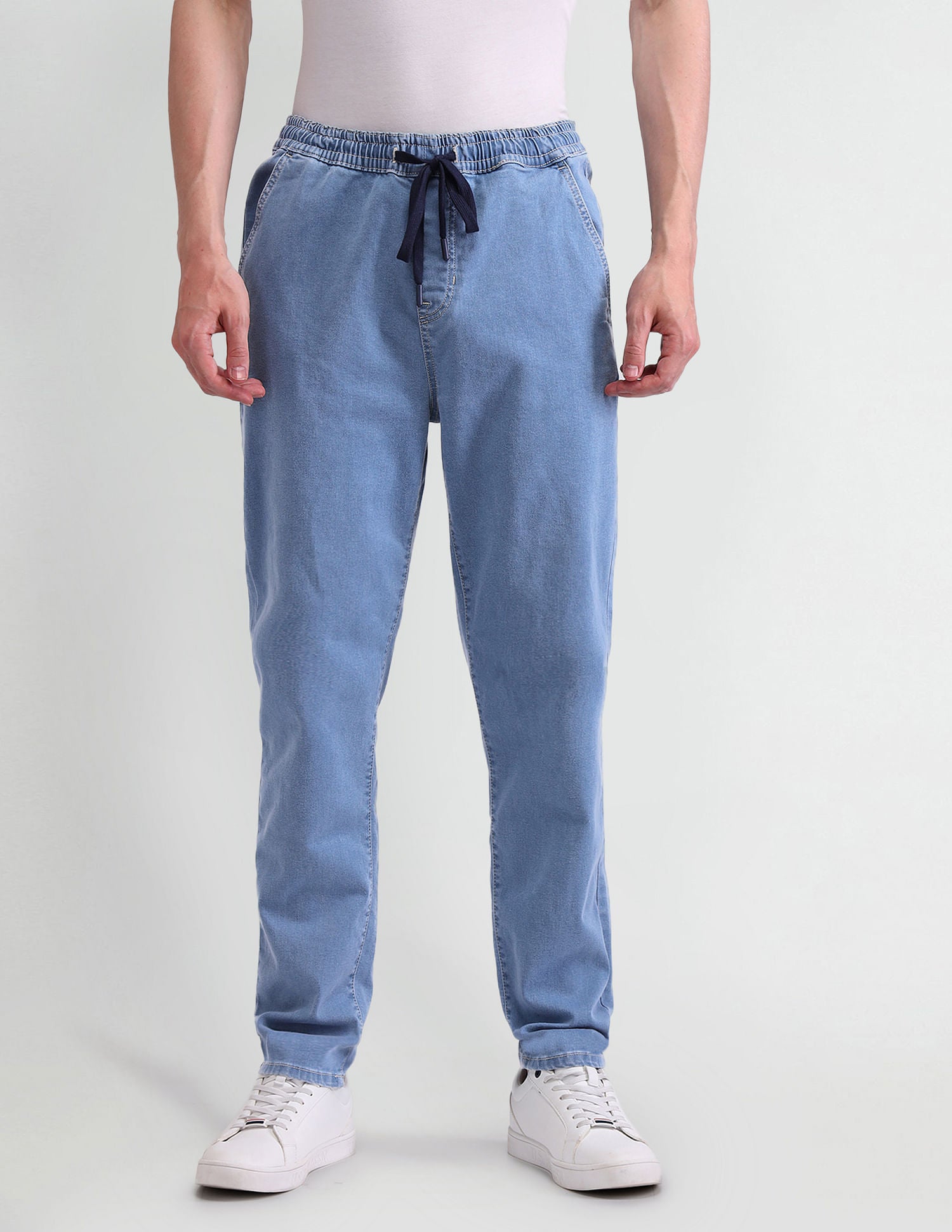 Slim Fit Blue Jogger Jeans Blue - U.S. POLO ASSN. | Large