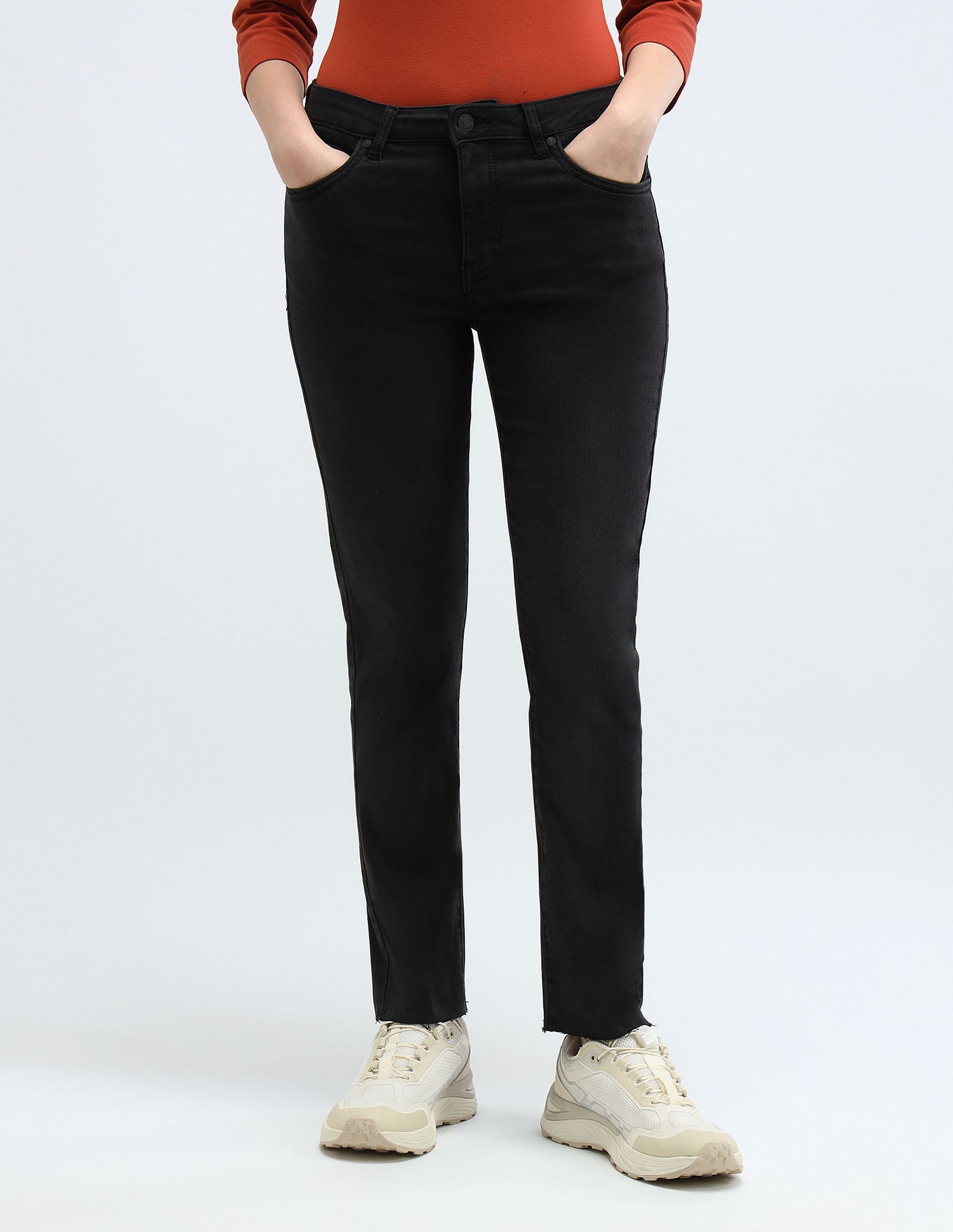 Slim Fit Mid Rise Jeans Dark Grey - U.S. Polo Assn. India | Large